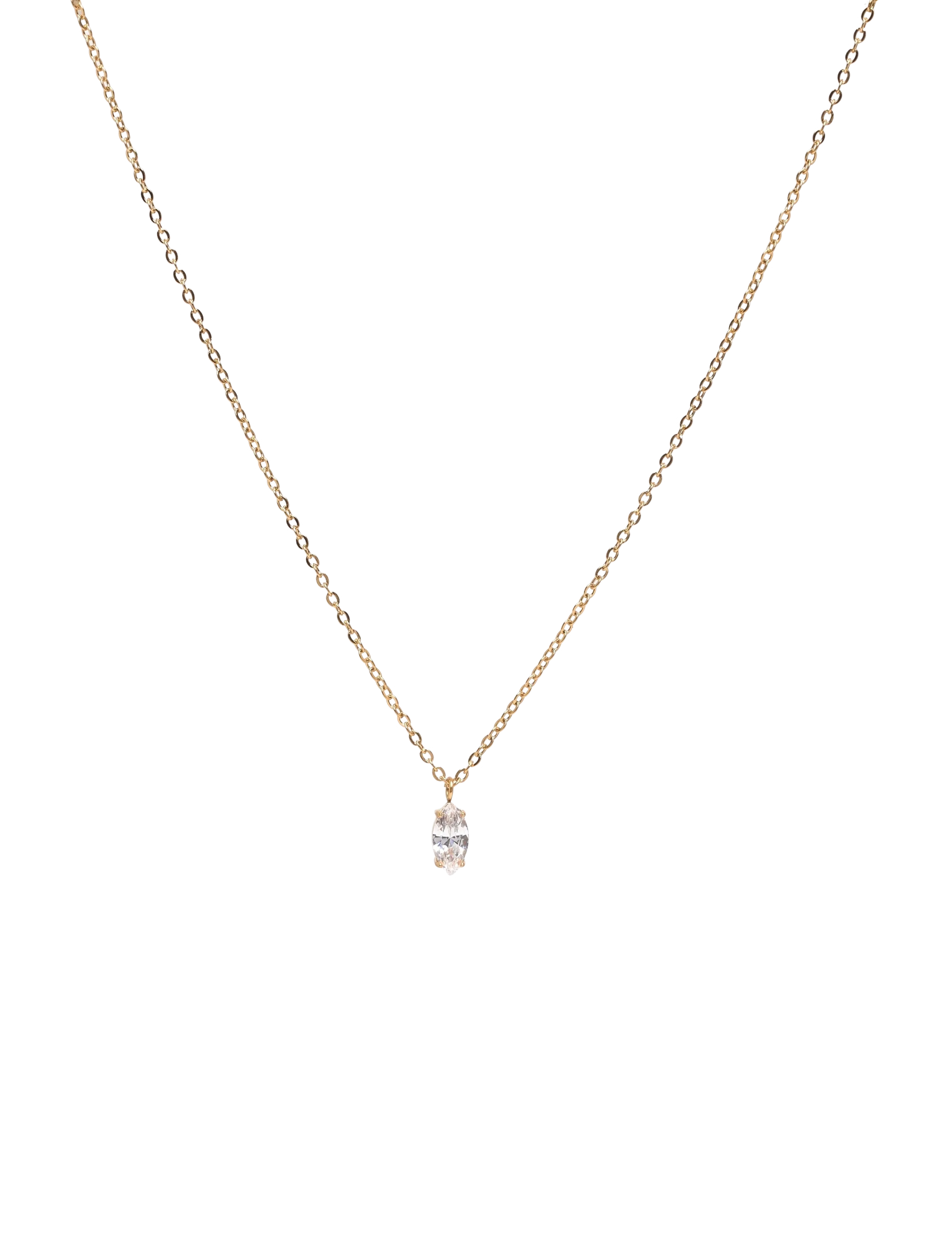 By Jolima Teardrop necklace - Konfirmation - GOLD / gold