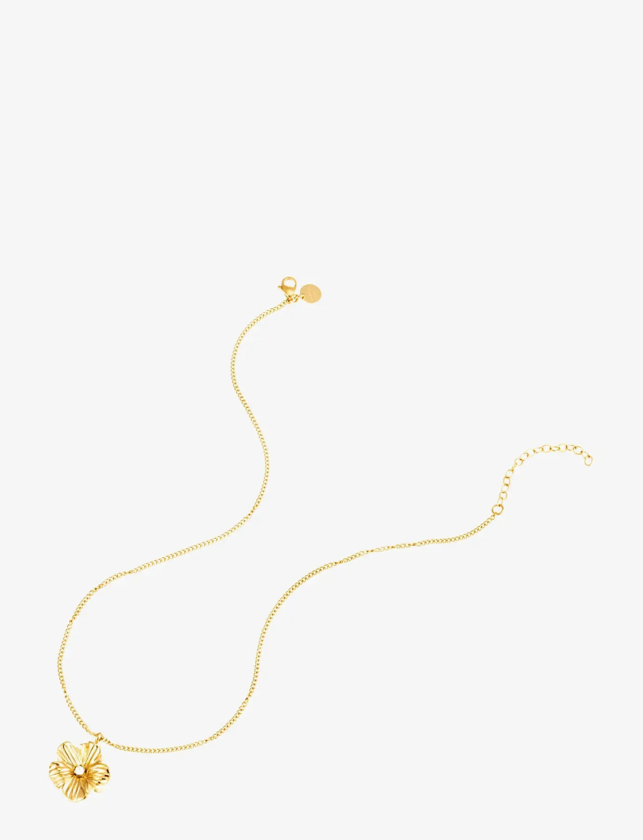By Jolima - Daisy crystal necklace - konfirmationstøj - gold - 2