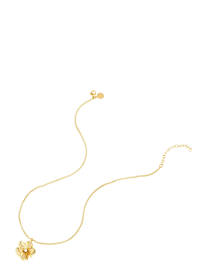 By Jolima - Daisy crystal necklace - konfirmationstøj - gold - 2