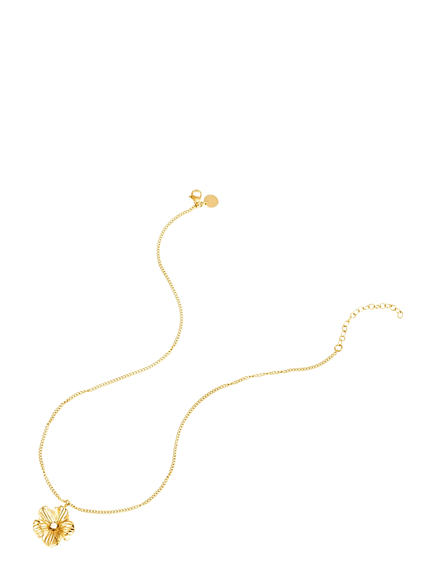 By Jolima - Daisy crystal necklace - konfirmation - gold - 2
