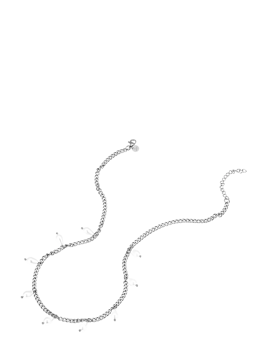 By Jolima - Sanremo charm necklace steel - kedjehalsband - silver - 1