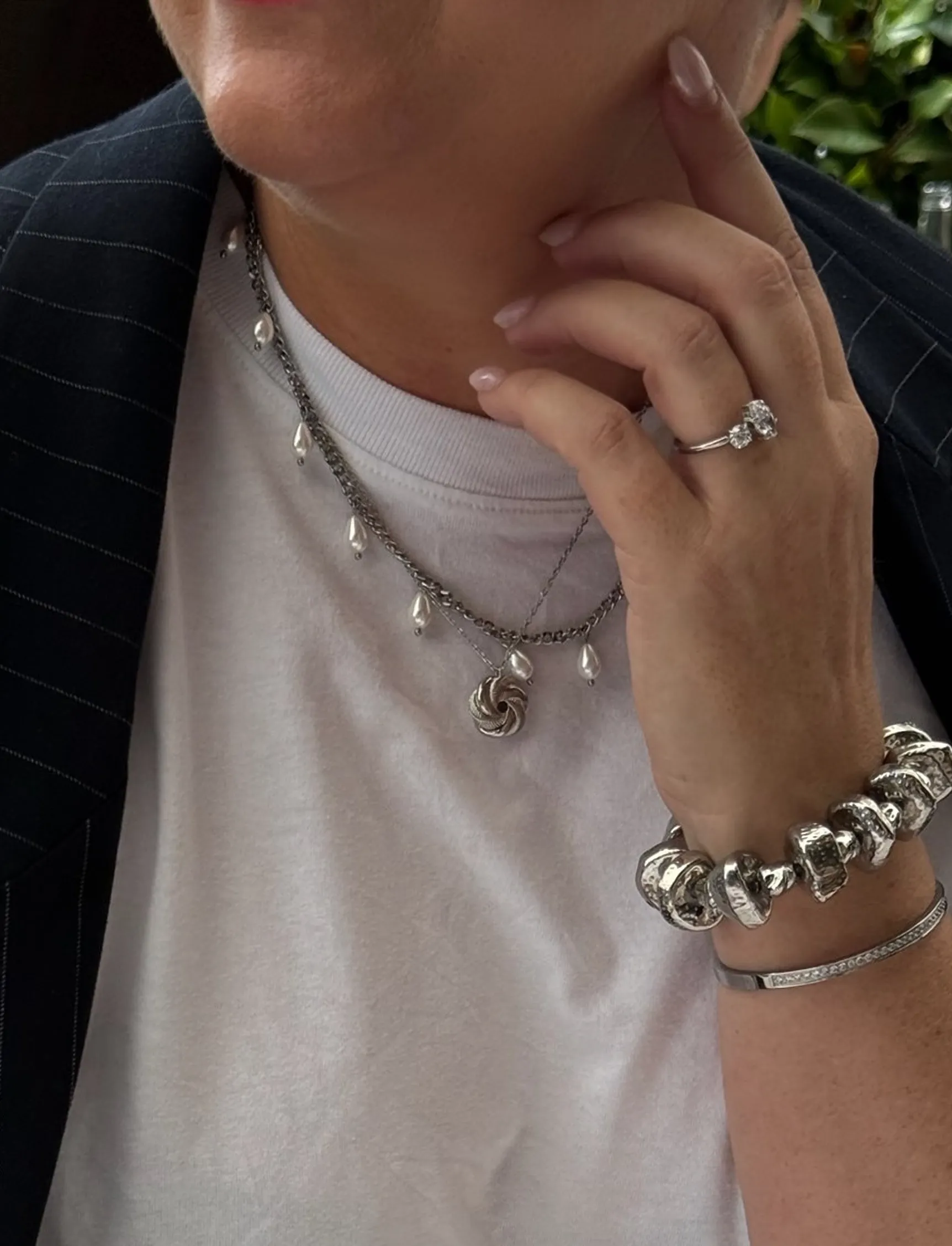 By Jolima - Sanremo charm necklace - konfirmation - silver - 0