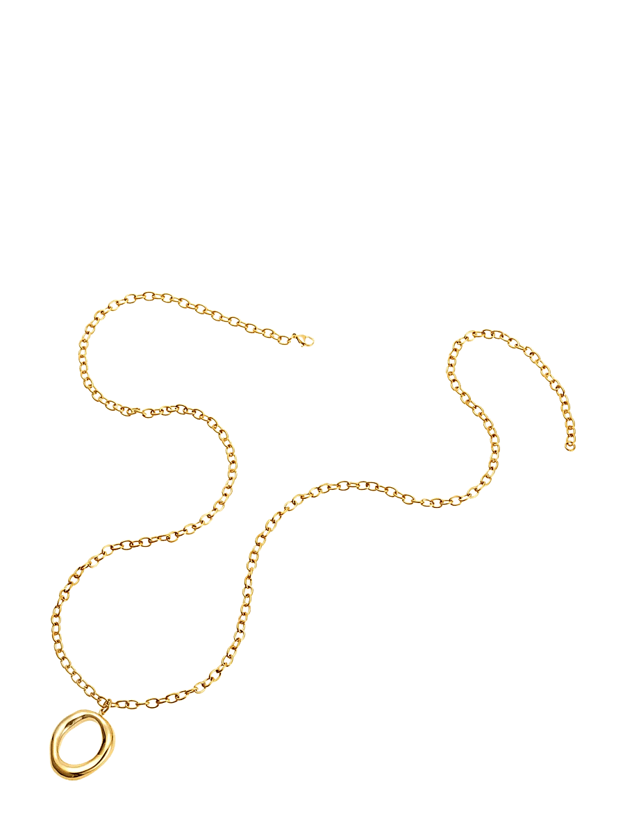 By Jolima - Halo chain necklace - konfirmation - gold - 1
