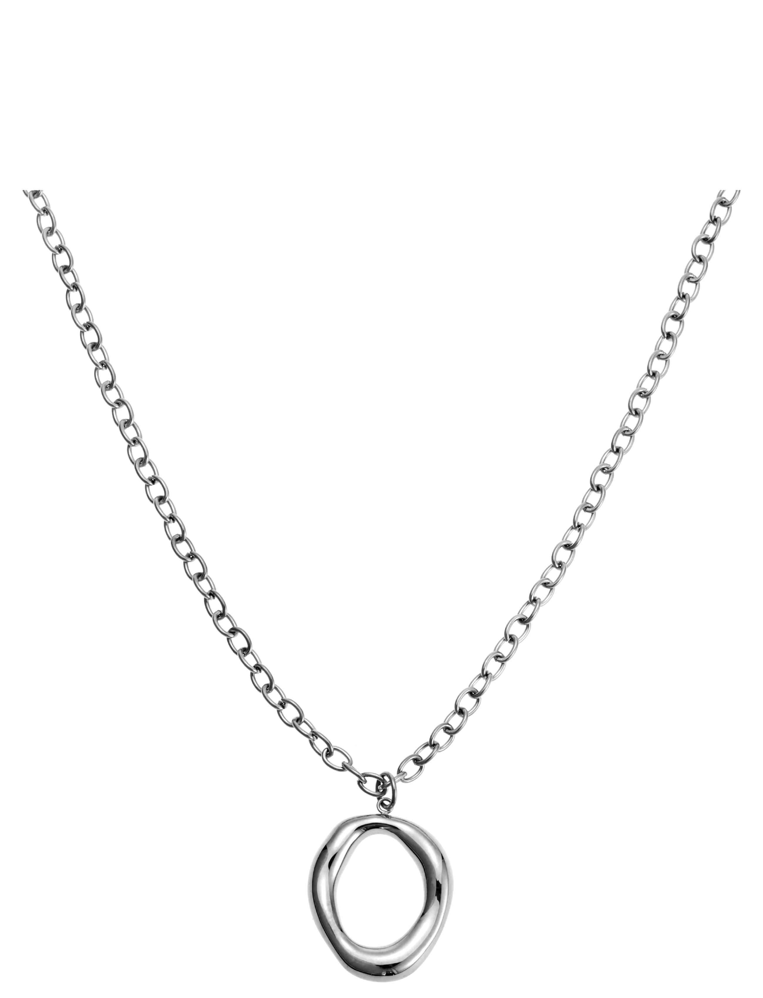 By Jolima Halo chain necklace - By Jolima - SILVER / silver