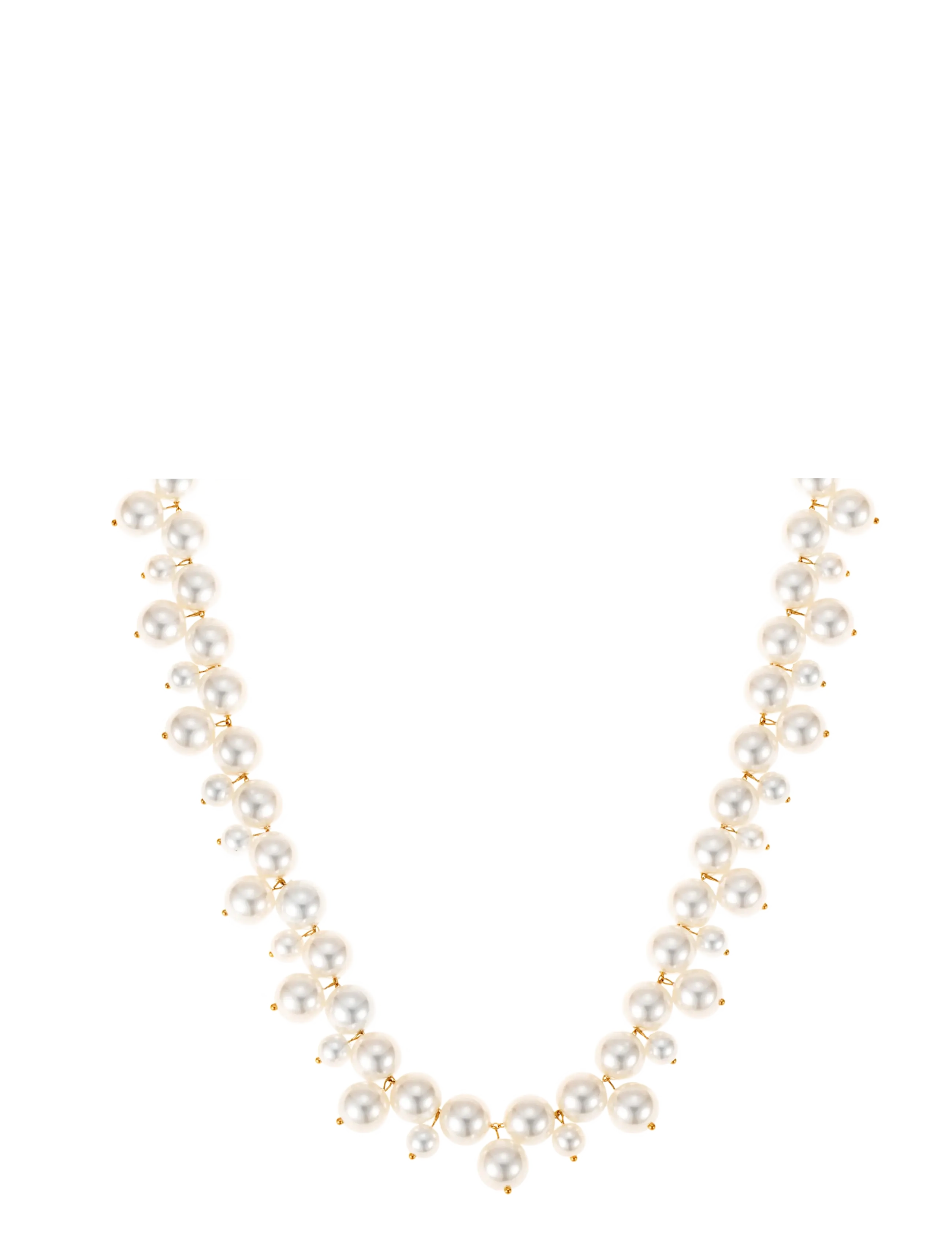 By Jolima Cloud pearl necklace - By Jolima - GOLD / cream