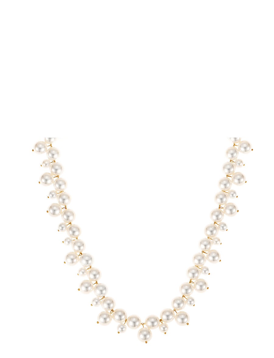 By Jolima - Cloud pearl necklace - pärlhalsband - gold - 0