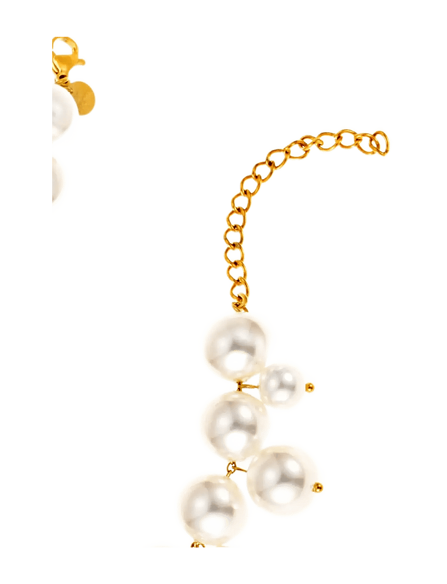 By Jolima - Cloud pearl necklace - pärlhalsband - gold - 1