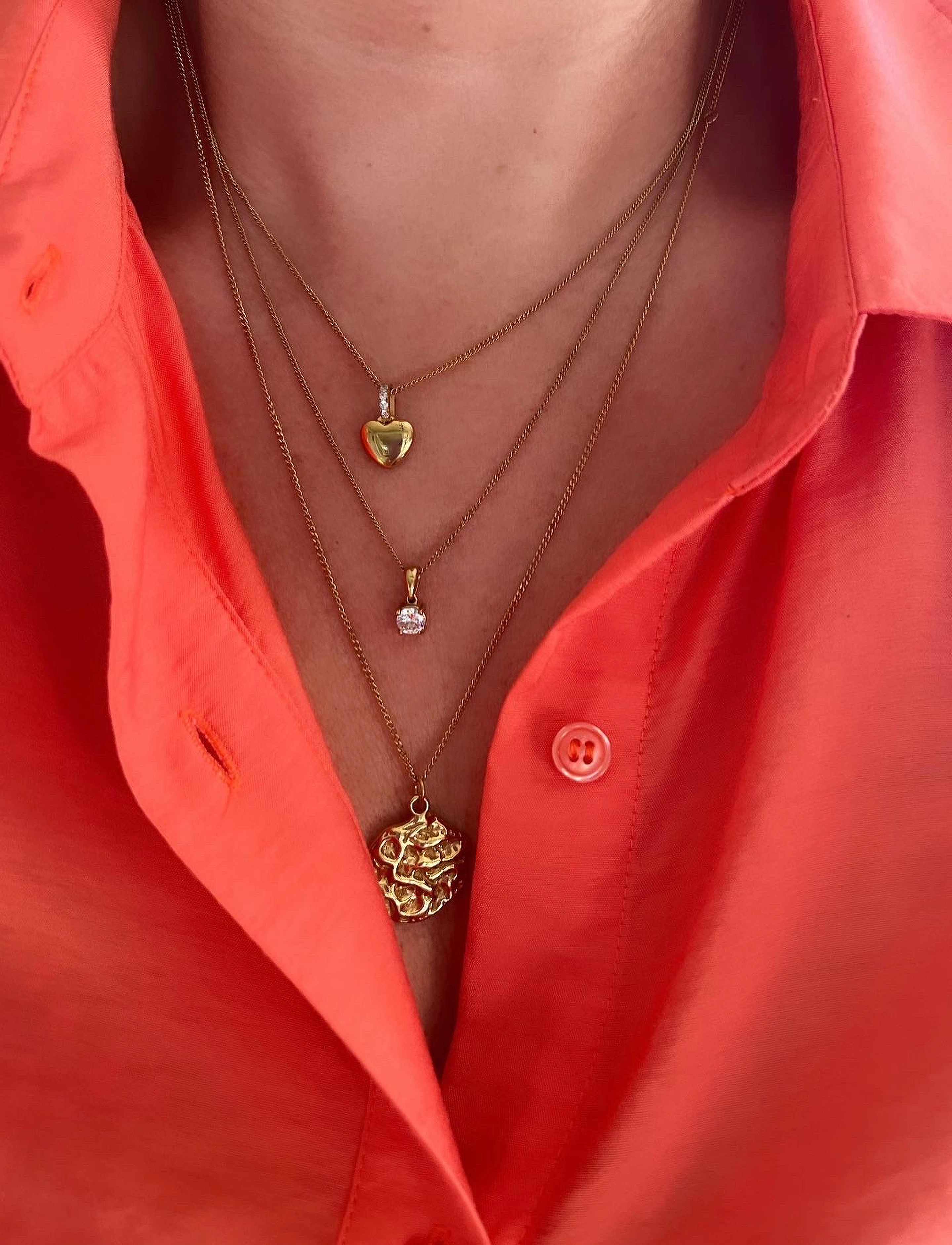 By Jolima - Evita crystal necklace - ketten mit anhänger - gold - 2