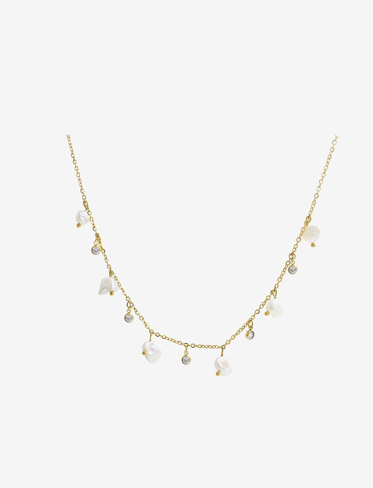 By Jolima - Fabienne pearl necklace, gold - gold - 0