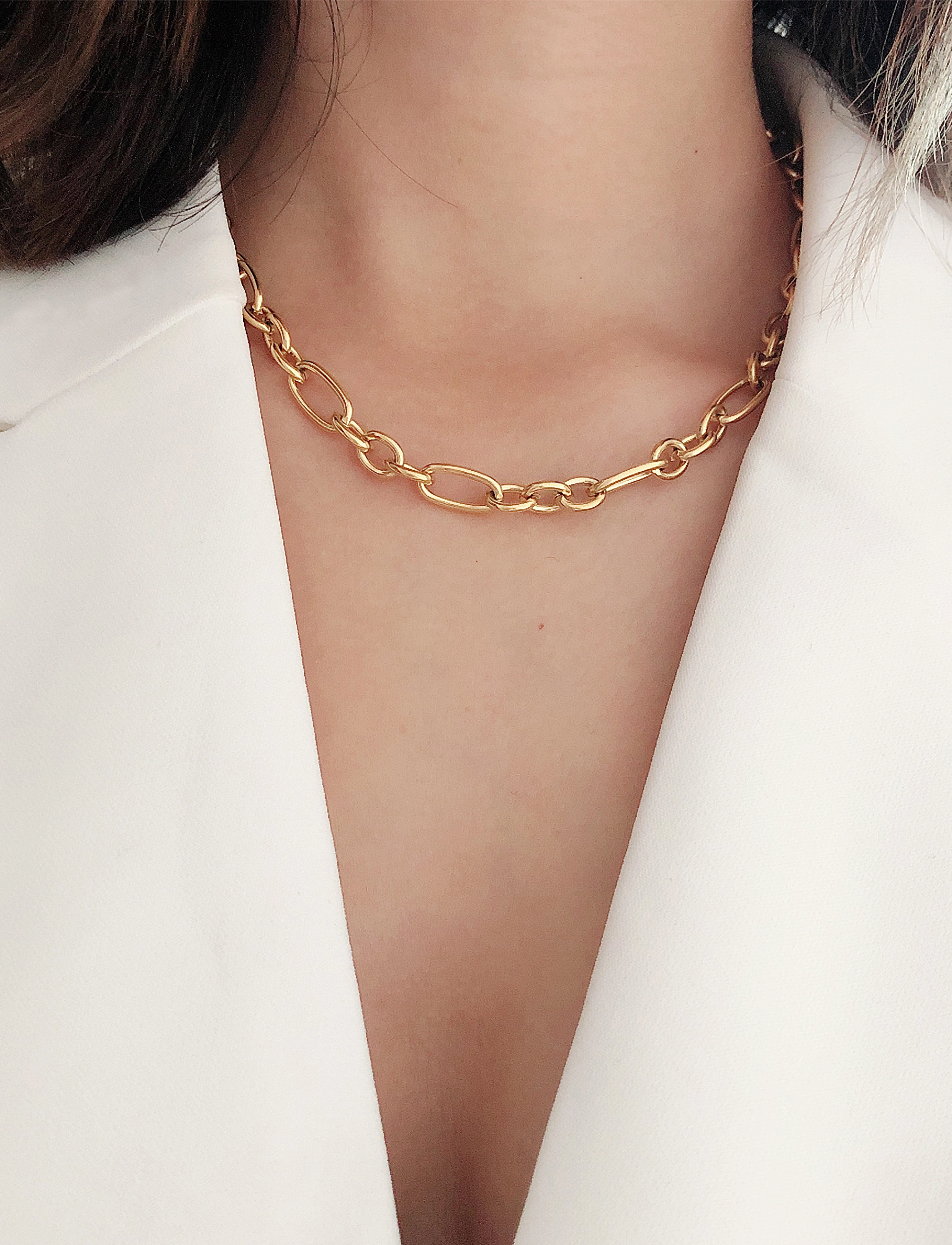 By Jolima - Claudia Chain necklace - gold - 1