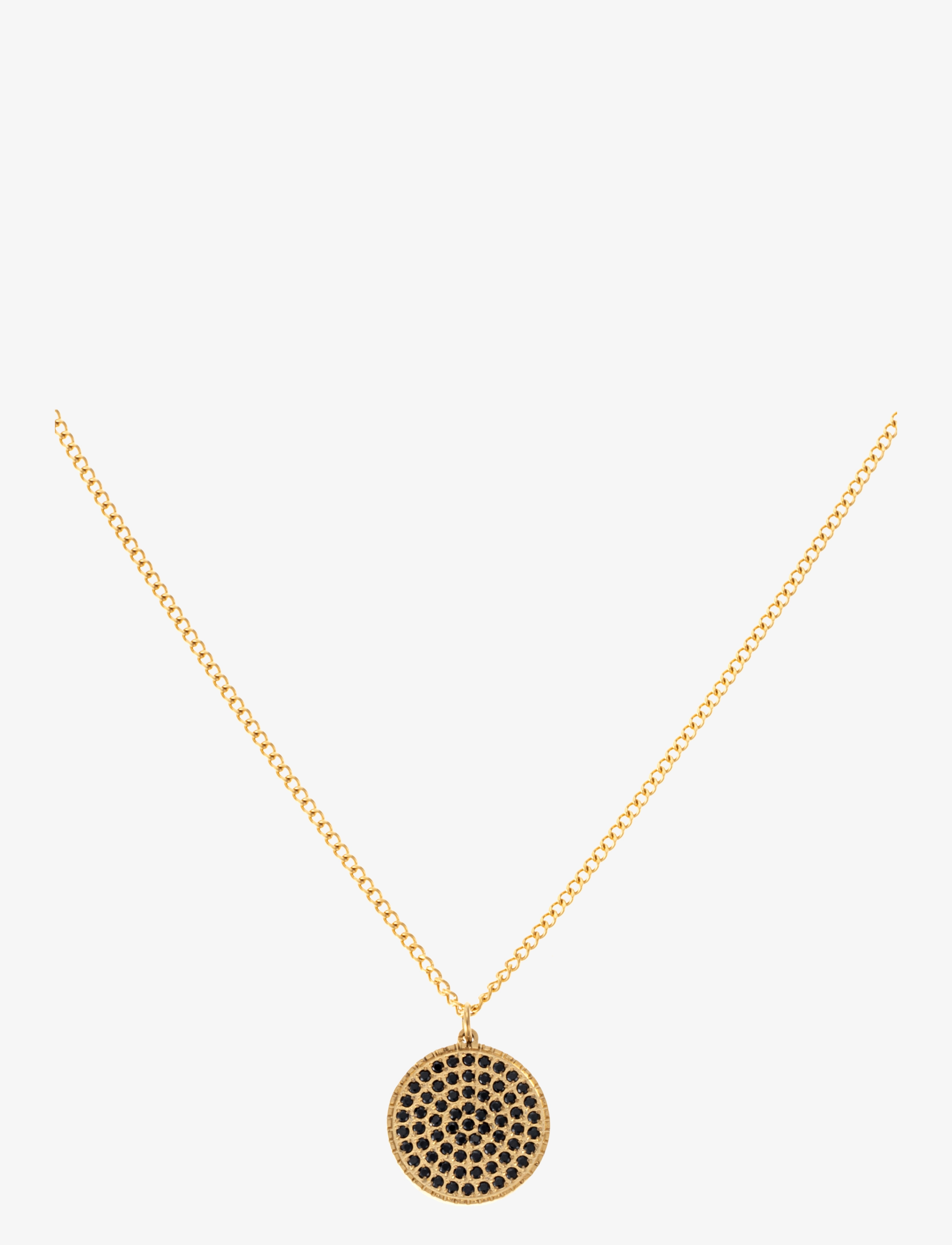 By Jolima - Grace necklace, black - gold-black - 0