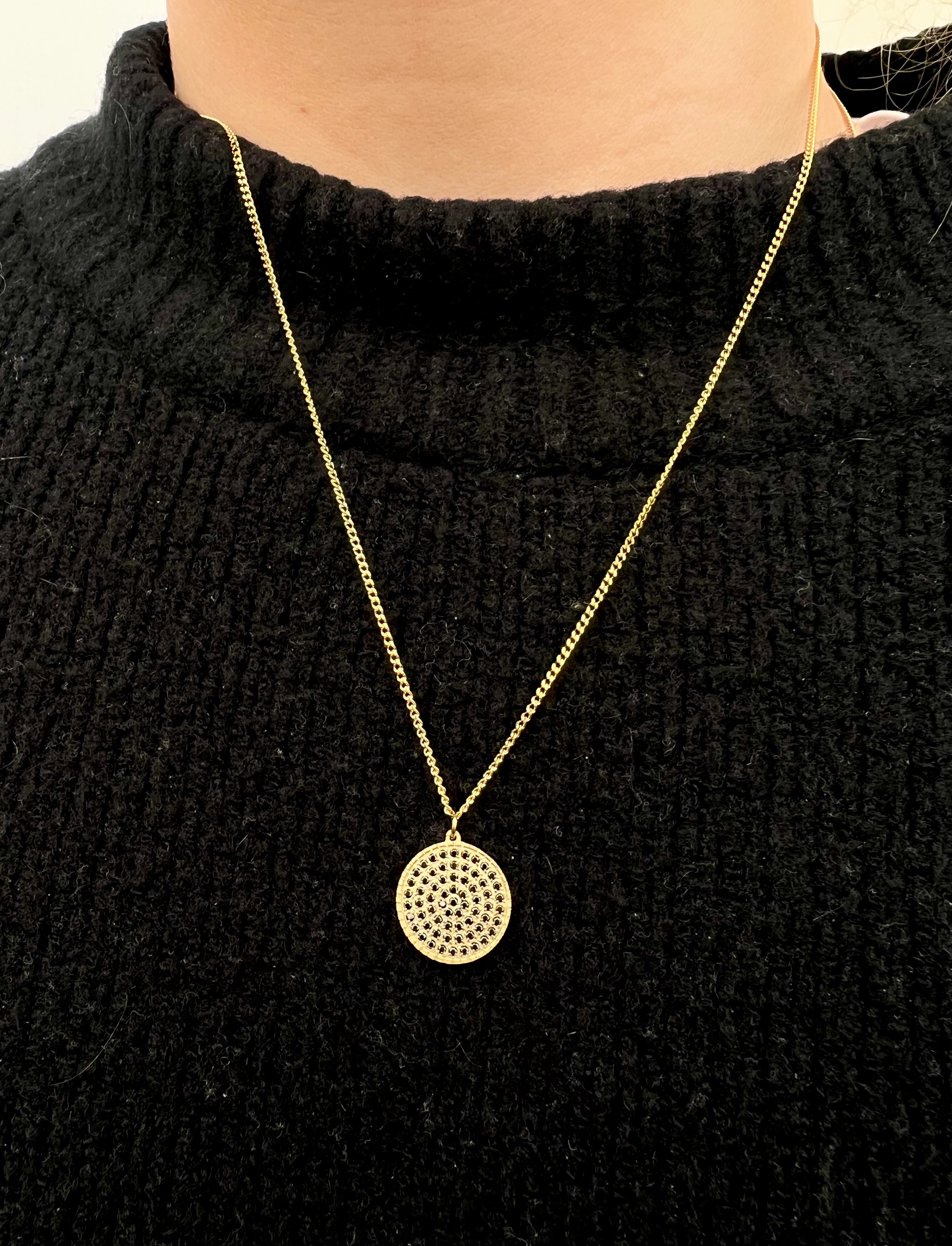 By Jolima - Grace necklace, black - gold-black - 1