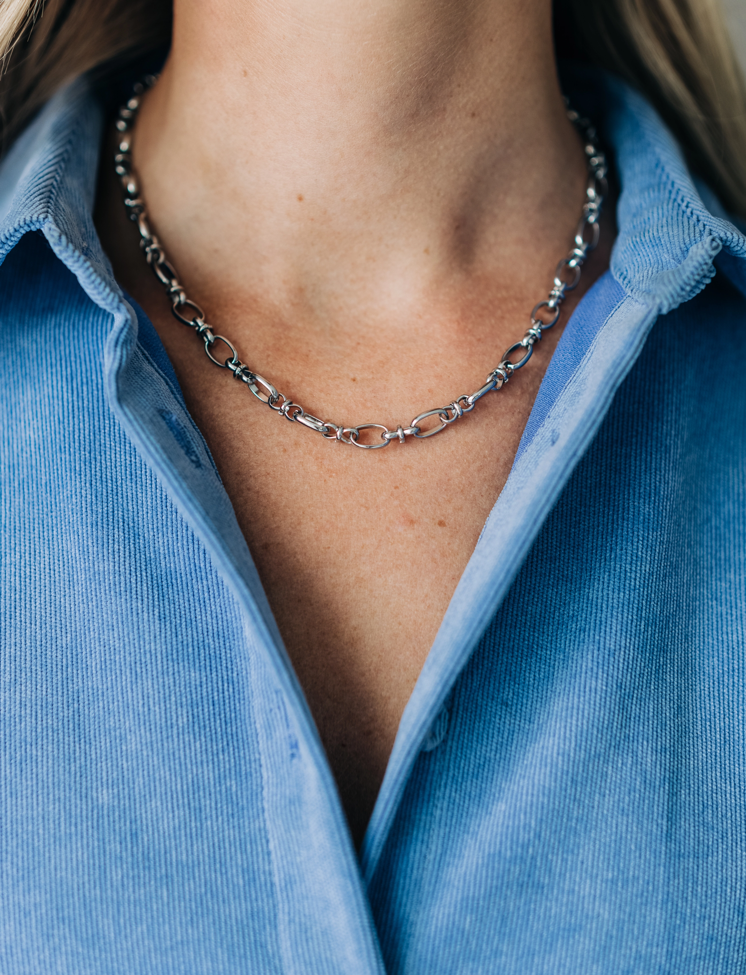 By Jolima - Kylie chain necklace steel - silver - 1