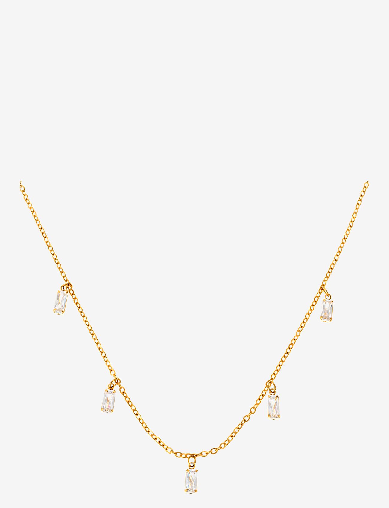 By Jolima - Athena necklace, crystal gold - gold - 0
