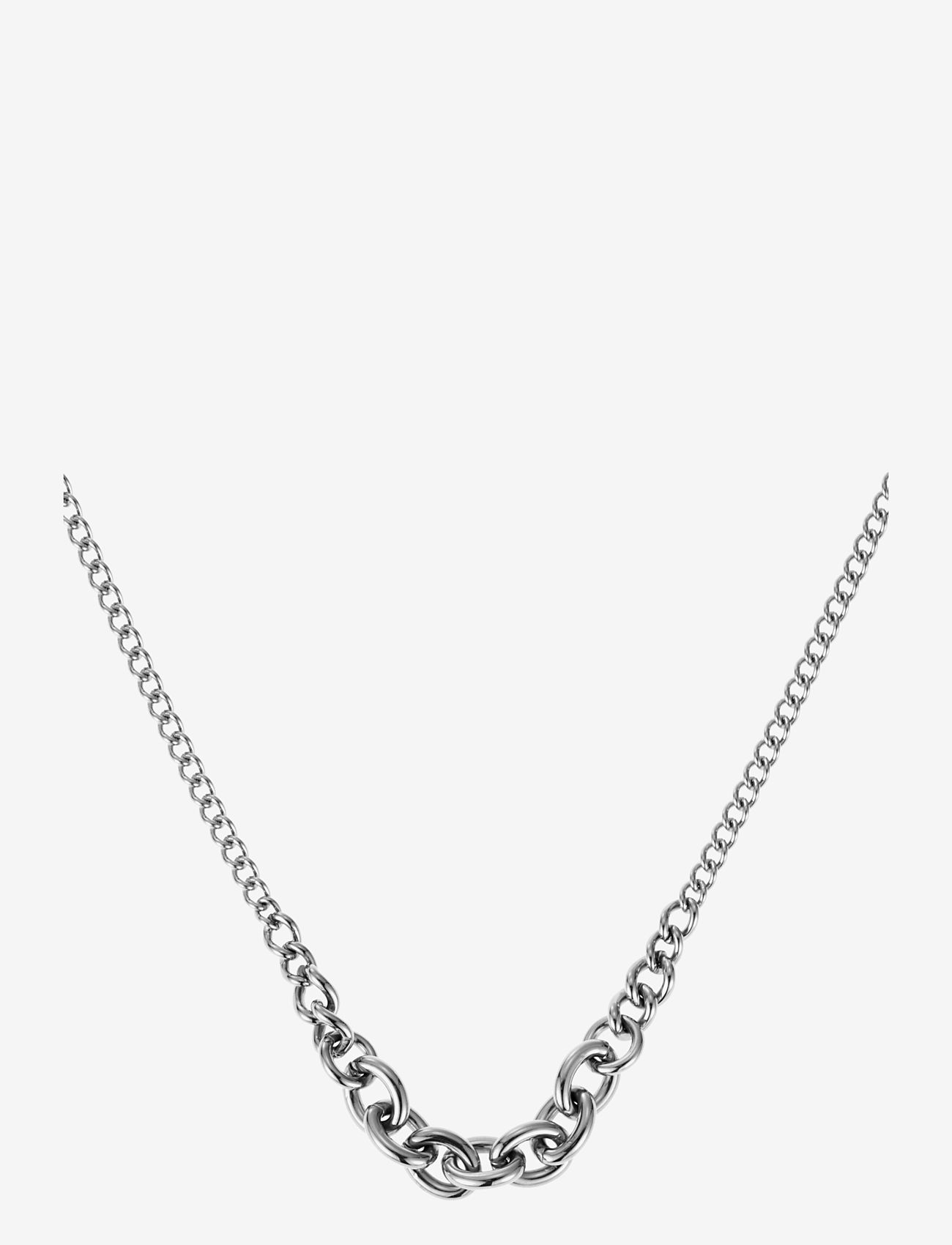 By Jolima - Ruby necklace, steel - silver - 0
