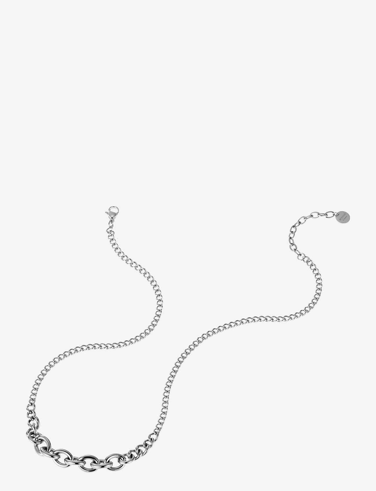 By Jolima - Ruby necklace, steel - silver - 1