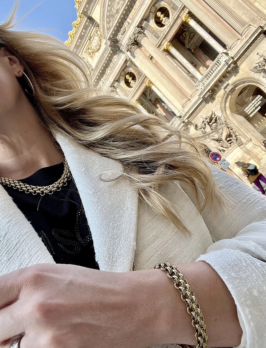 By Jolima - Jackie necklace, gold - colliers chaîne - gold - 0