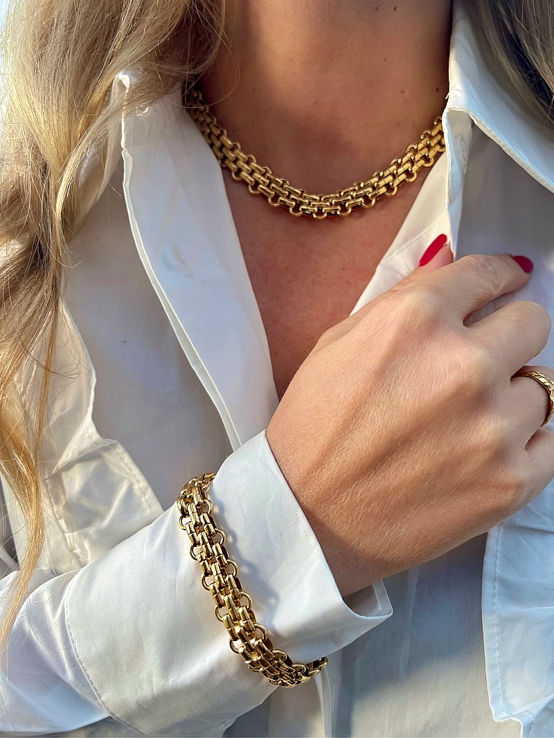 By Jolima - Jackie necklace, gold - konfirmation - gold - 3