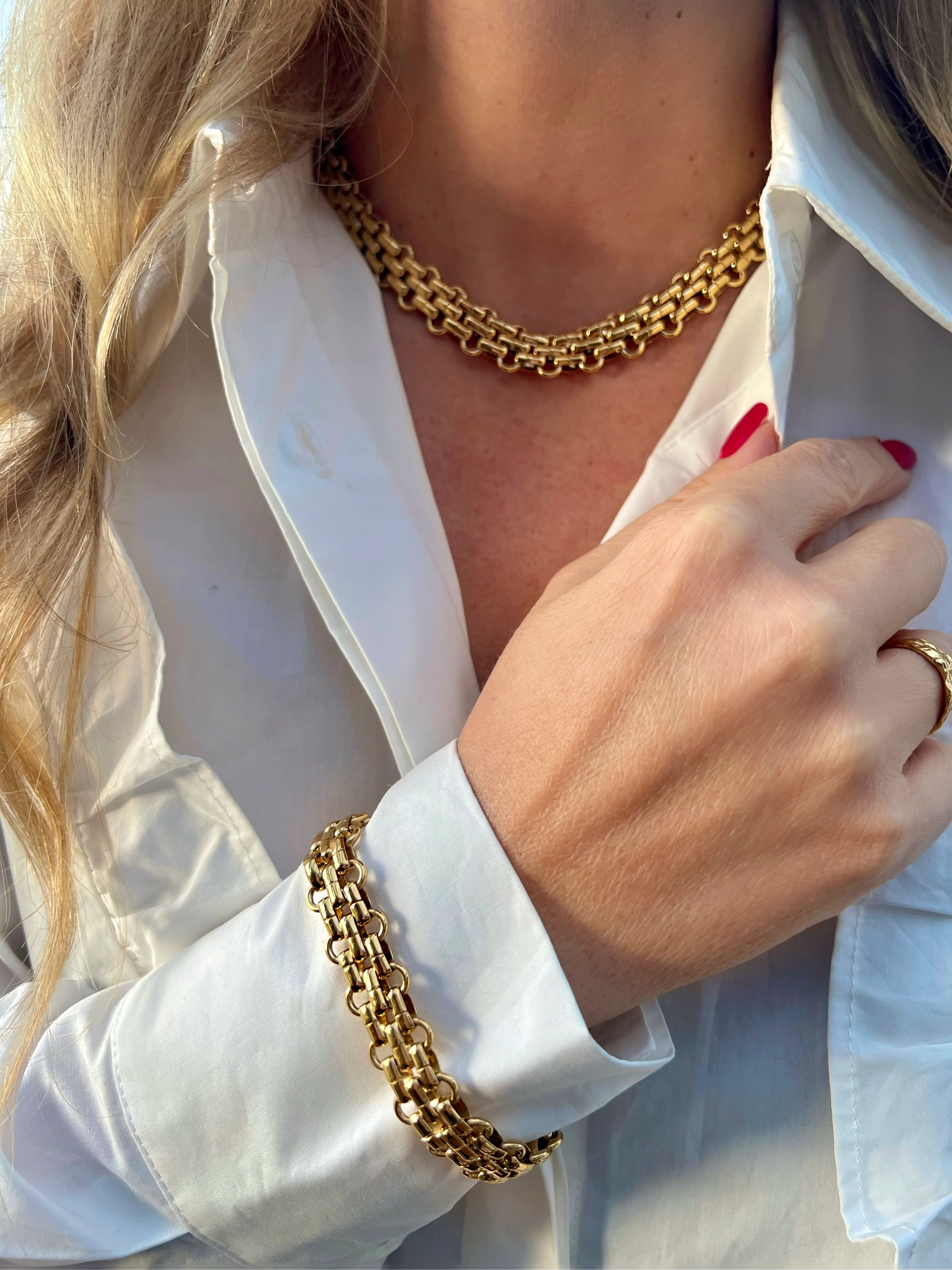 By Jolima - Jackie necklace, gold - chain necklaces - gold - 3