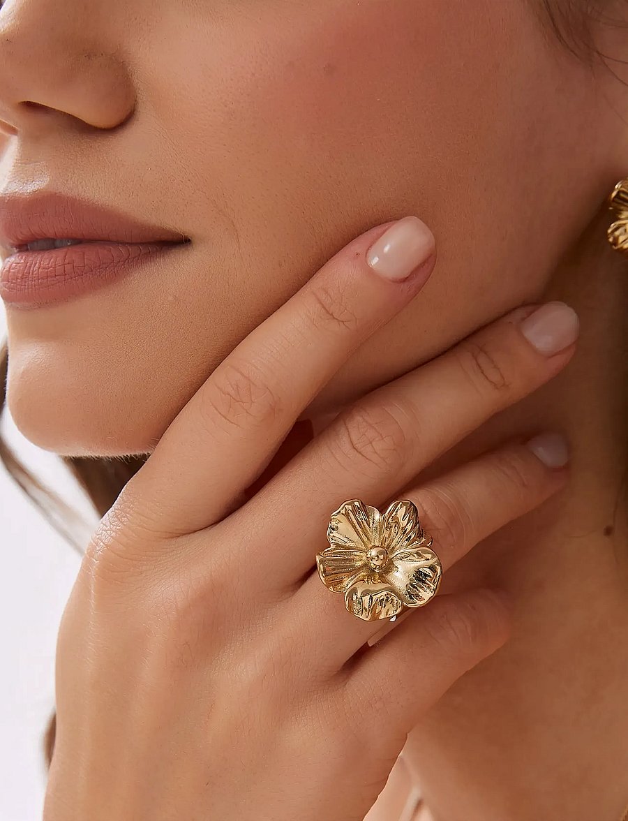 By Jolima - Daisy ring - confirmation - gold - 2