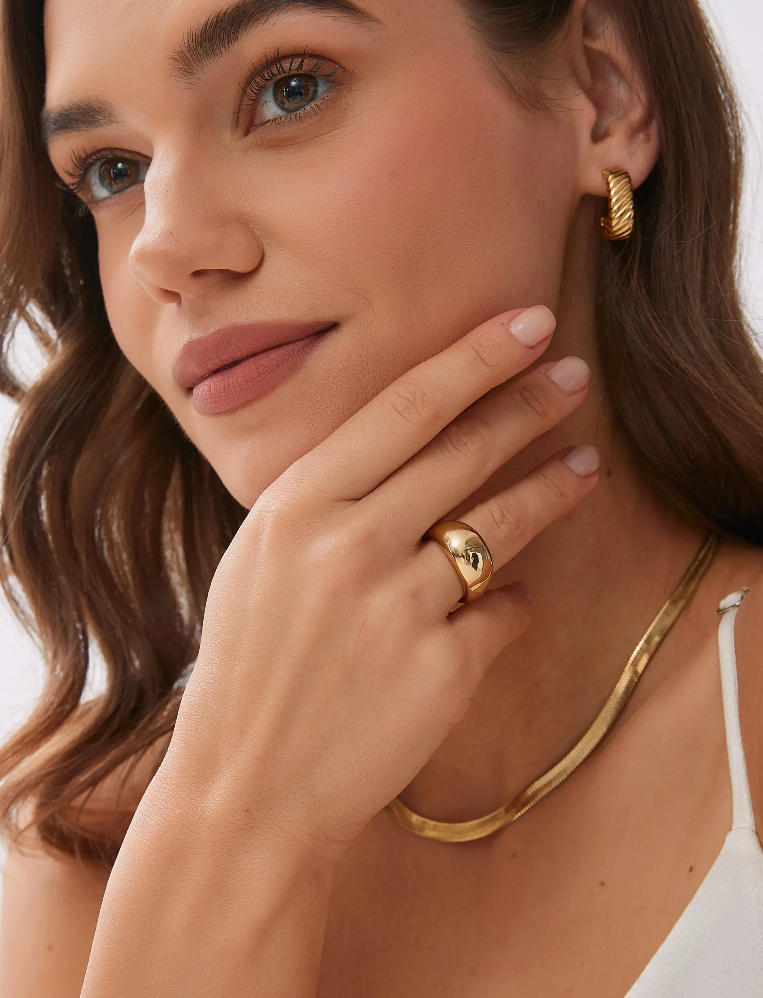 By Jolima Nova Plain Ring, 19, Jewellery, Gold - Rings, Frauen