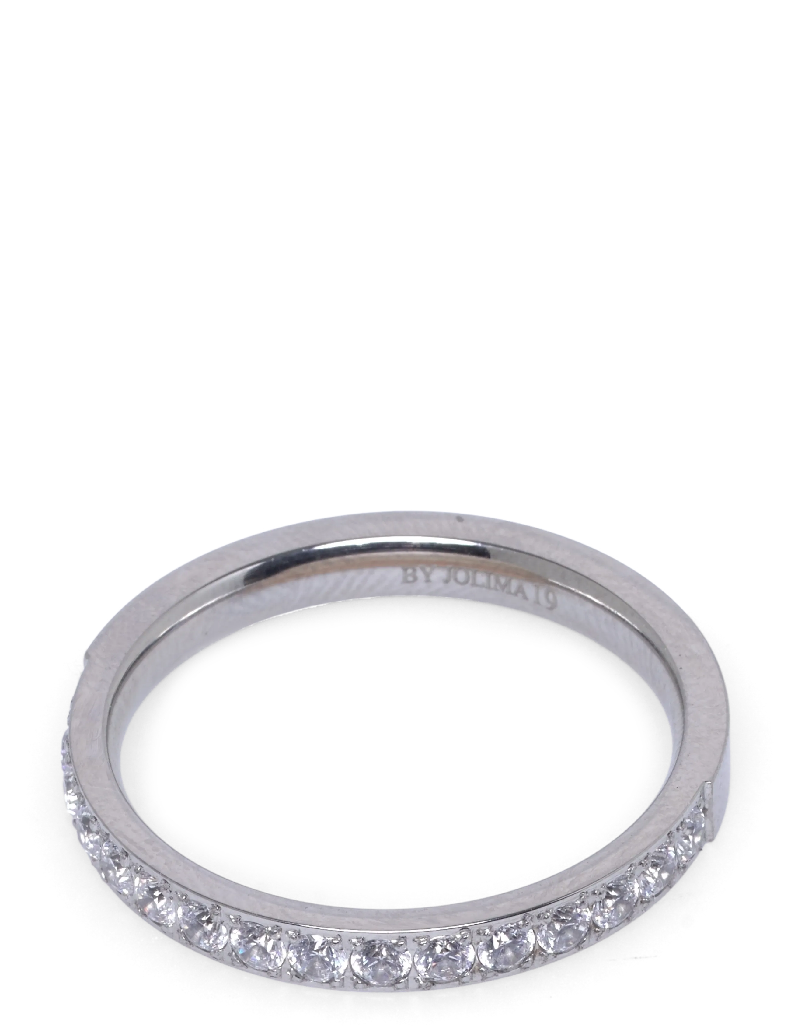 Celine crystal ring - CLEAR/STEEL