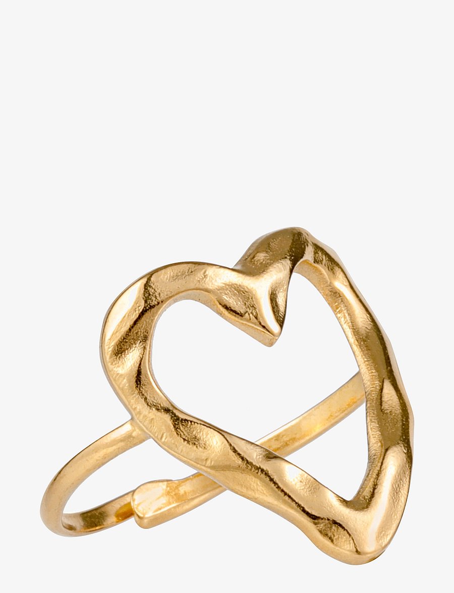 By Jolima - Open heart ring - konfirmation - gold - 1