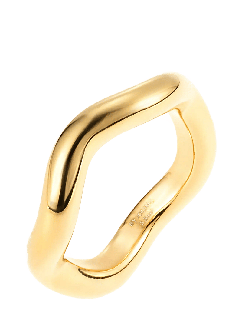 By Jolima - Wave ring - konfirmation - gold - 1