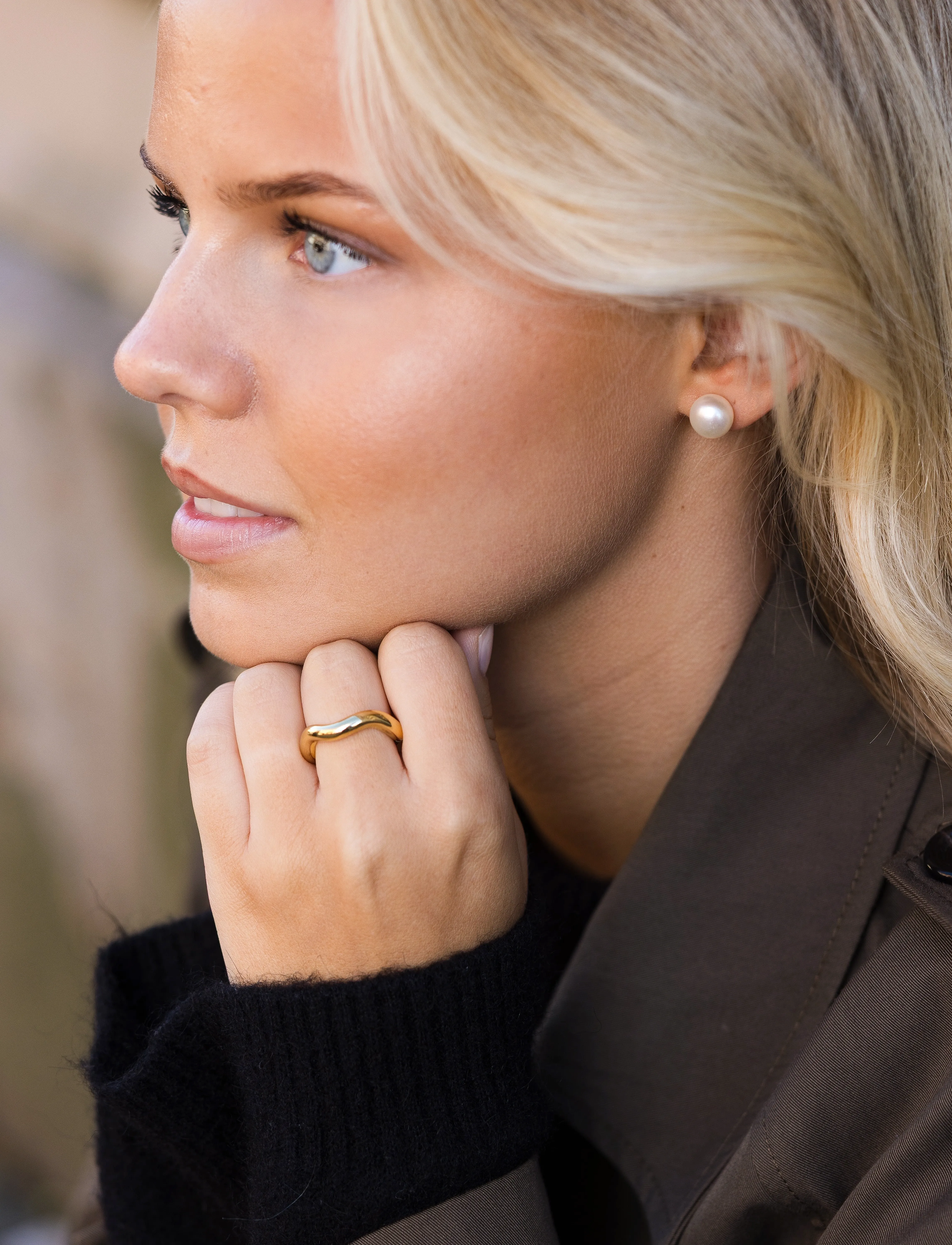 By Jolima - Wave ring gold - gold - 2
