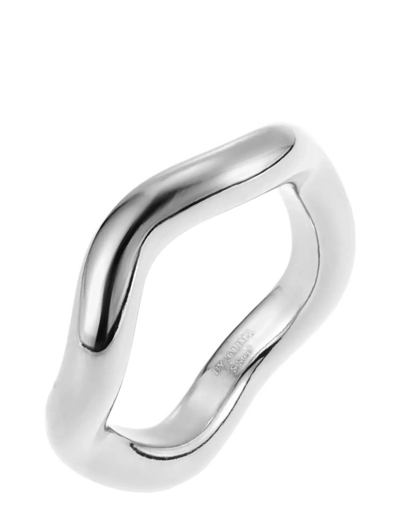 BY JOLIMA Wave Ring Silber - 2 CM - Damen