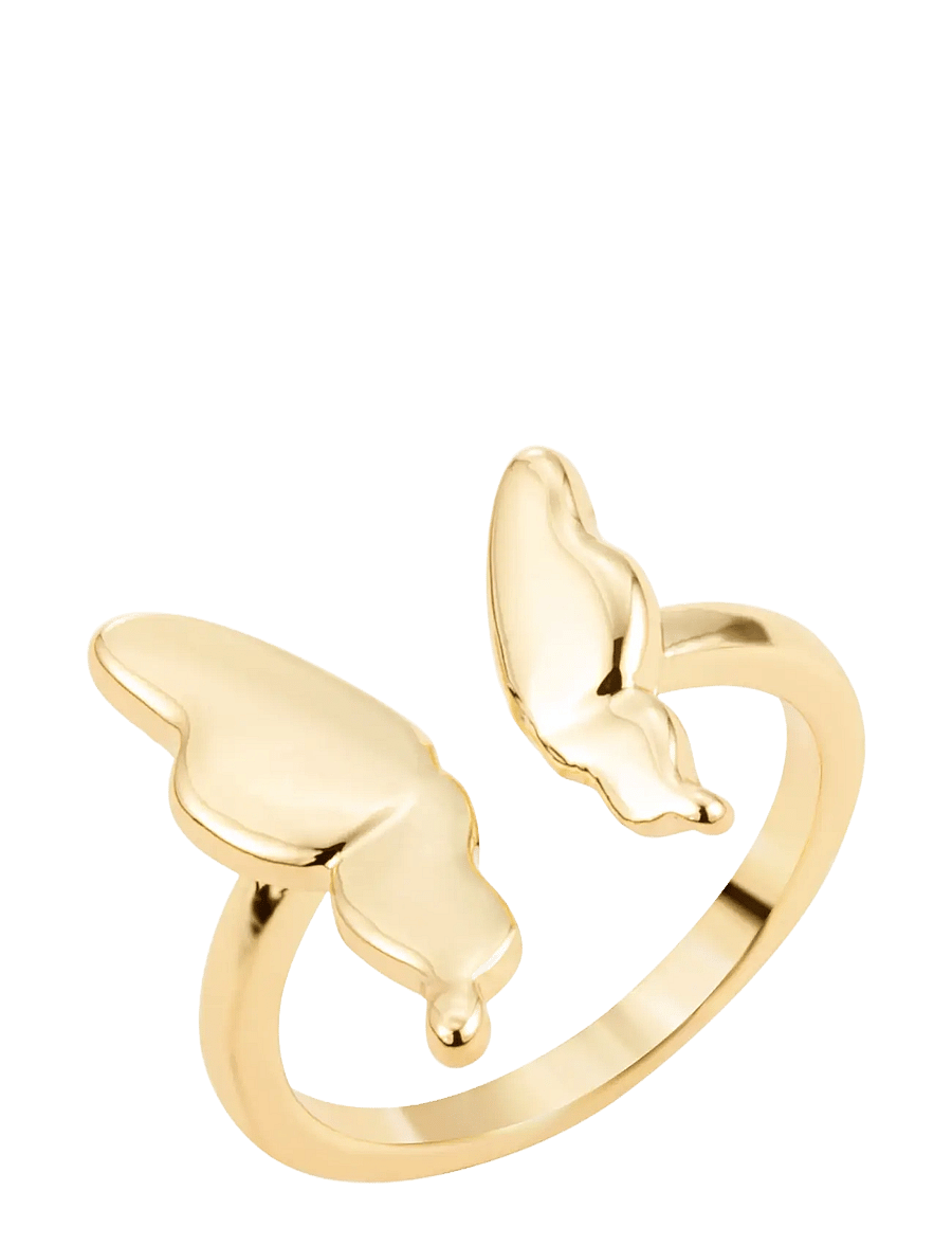 By Jolima - Butterfly ring - konfirmationstøj - gold - 1