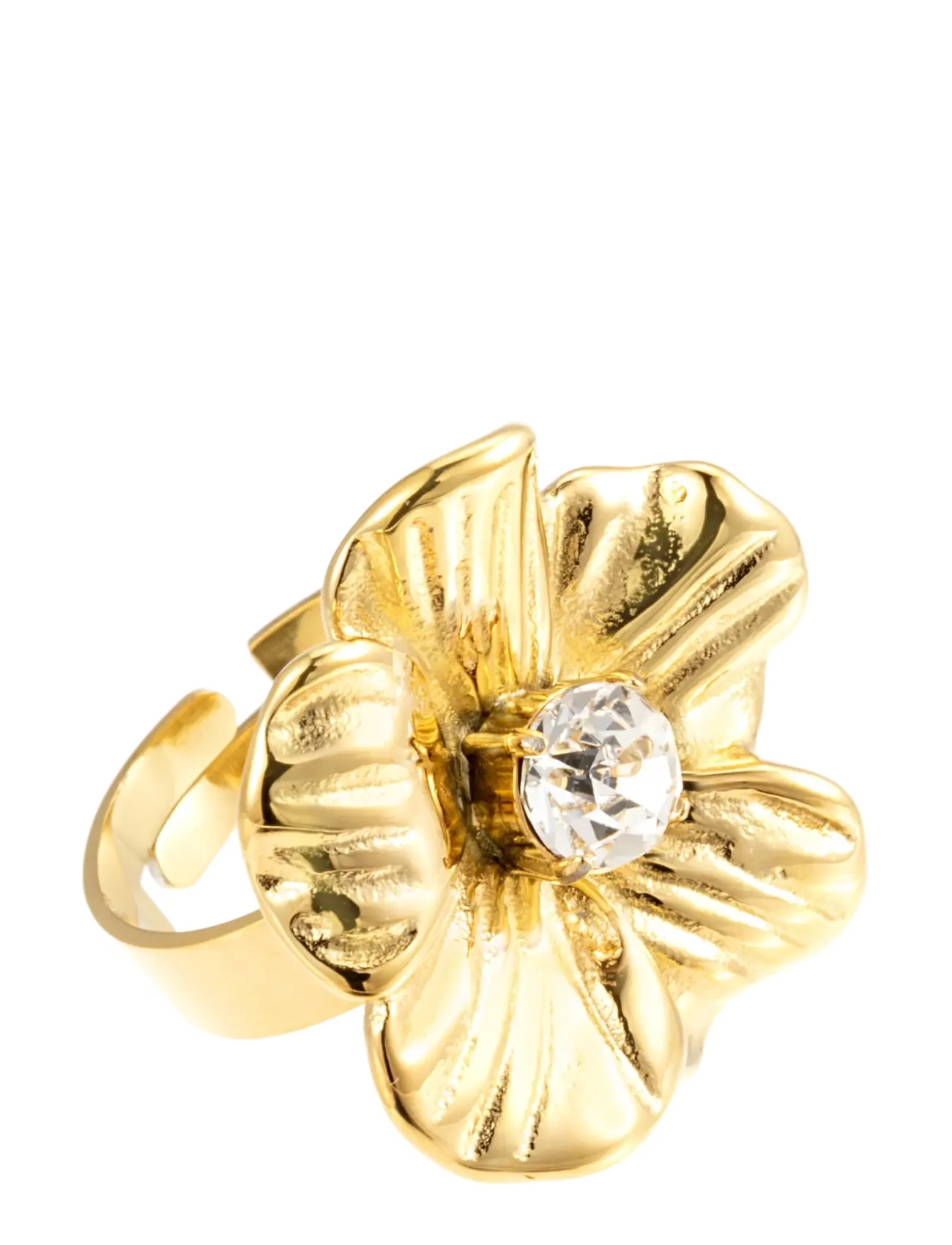 By Jolima Daisy crystal ring - Swedish brands - GOLD / gold