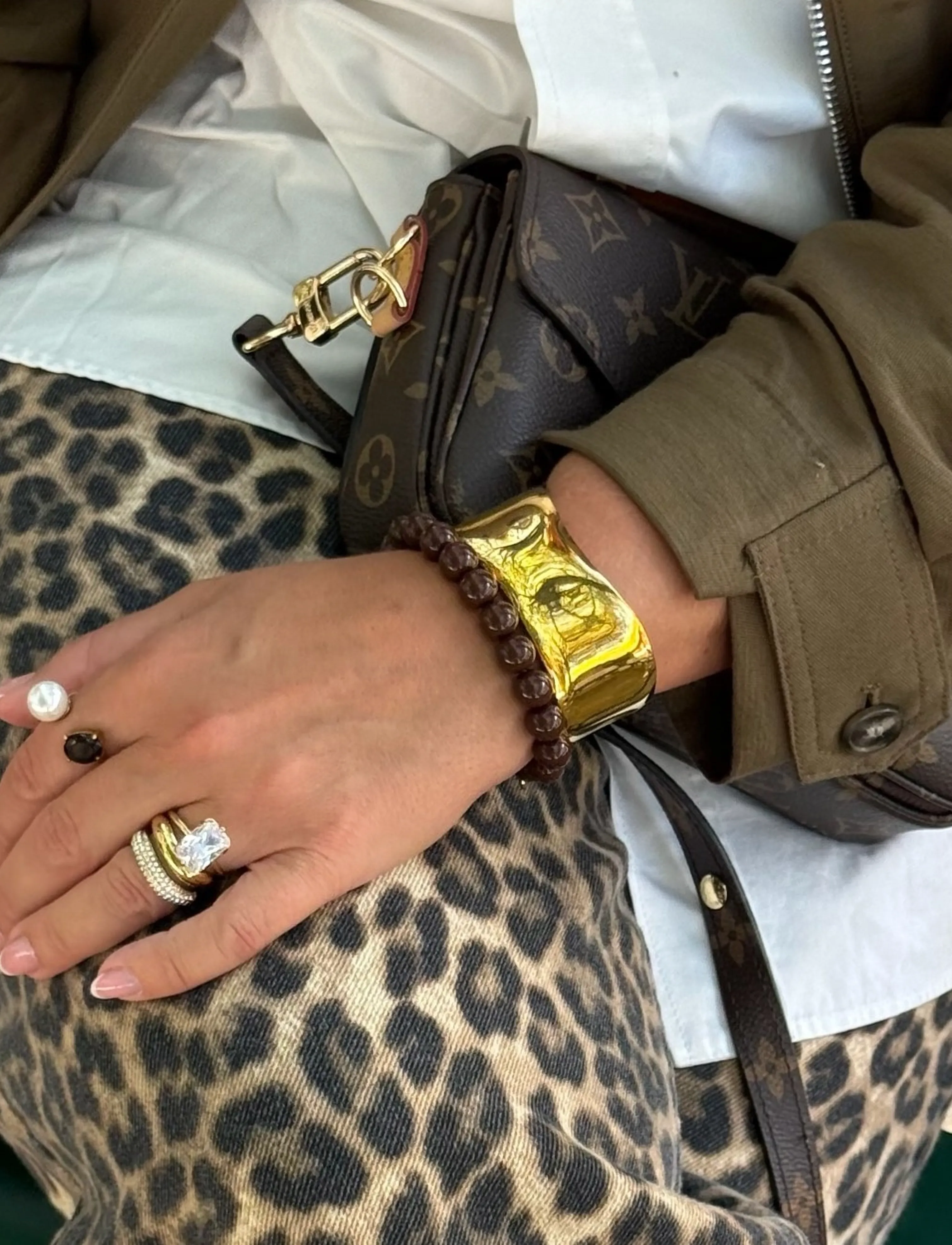 By Jolima - Big double crystal ring - ringe - gold - 0