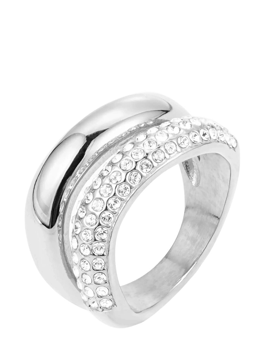 By Jolima - Big double crystal ring - ringe - silver - 0