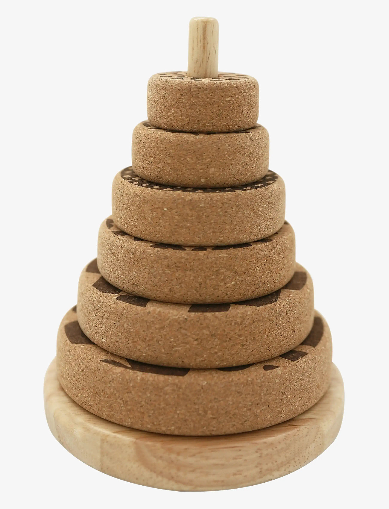 By KlipKlap - By KlipKlap Stacking Tower - bausteine - nature w black - 0