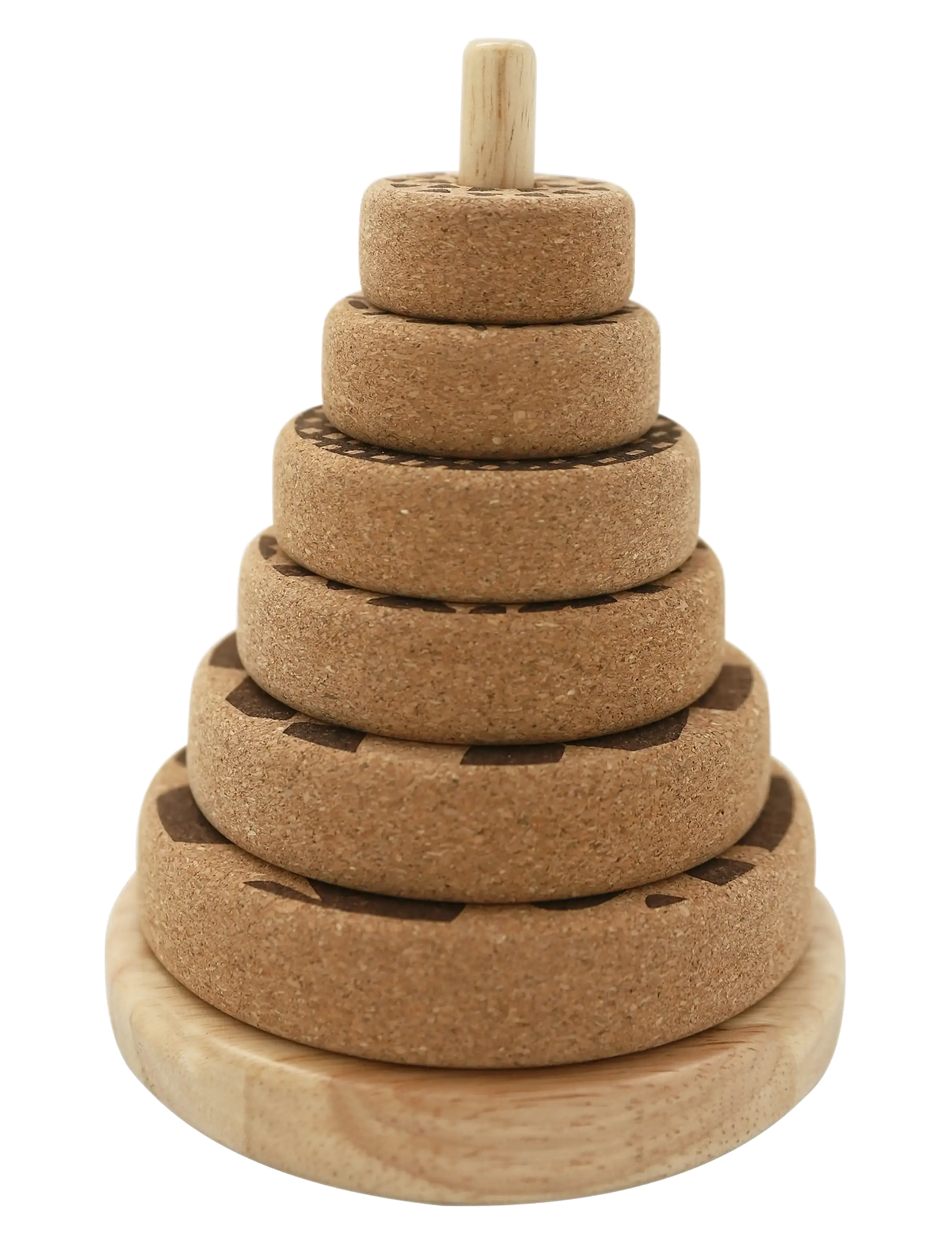 By KlipKlap By KlipKlap Stacking Tower - By KlipKlap - NATURE W BLACK / brown
