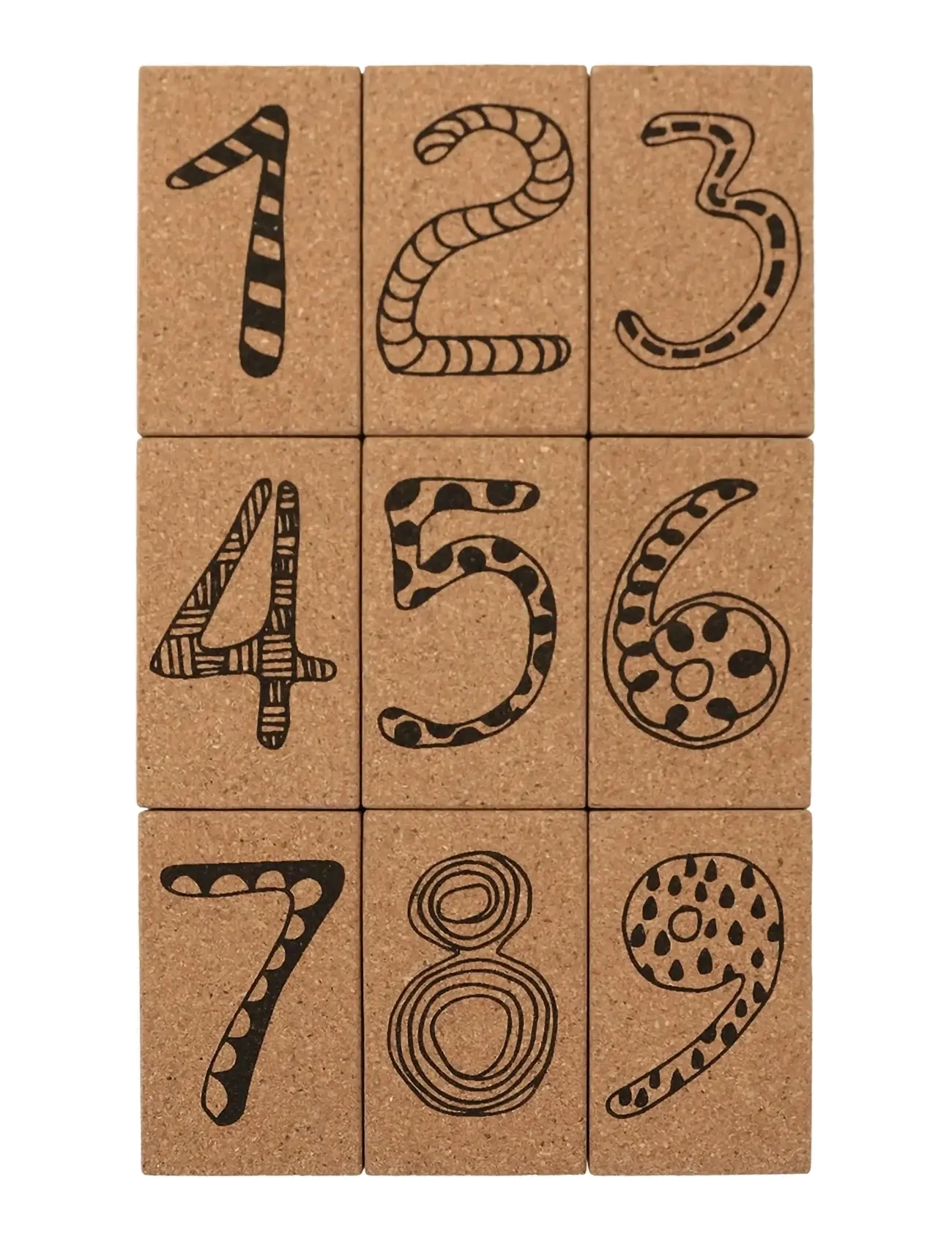 By KlipKlap By KlipKlap Building Blocks - 4 for 3 - NATURE W BLACK / beige
