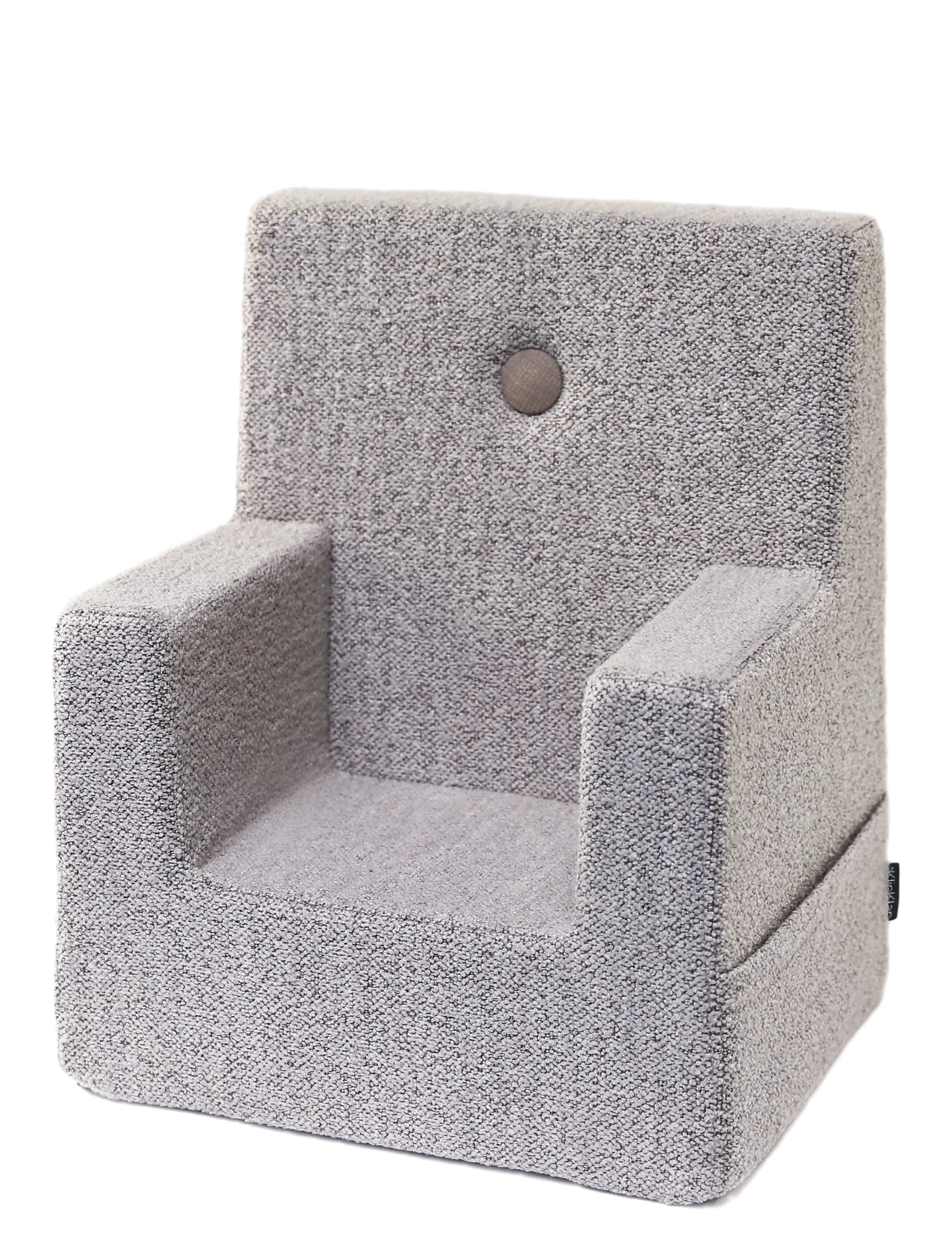 By KlipKlap Kk Kids Chair Sand Bouclé W. Sand, Stol & Stools, Grå, Str: ONE SIZE