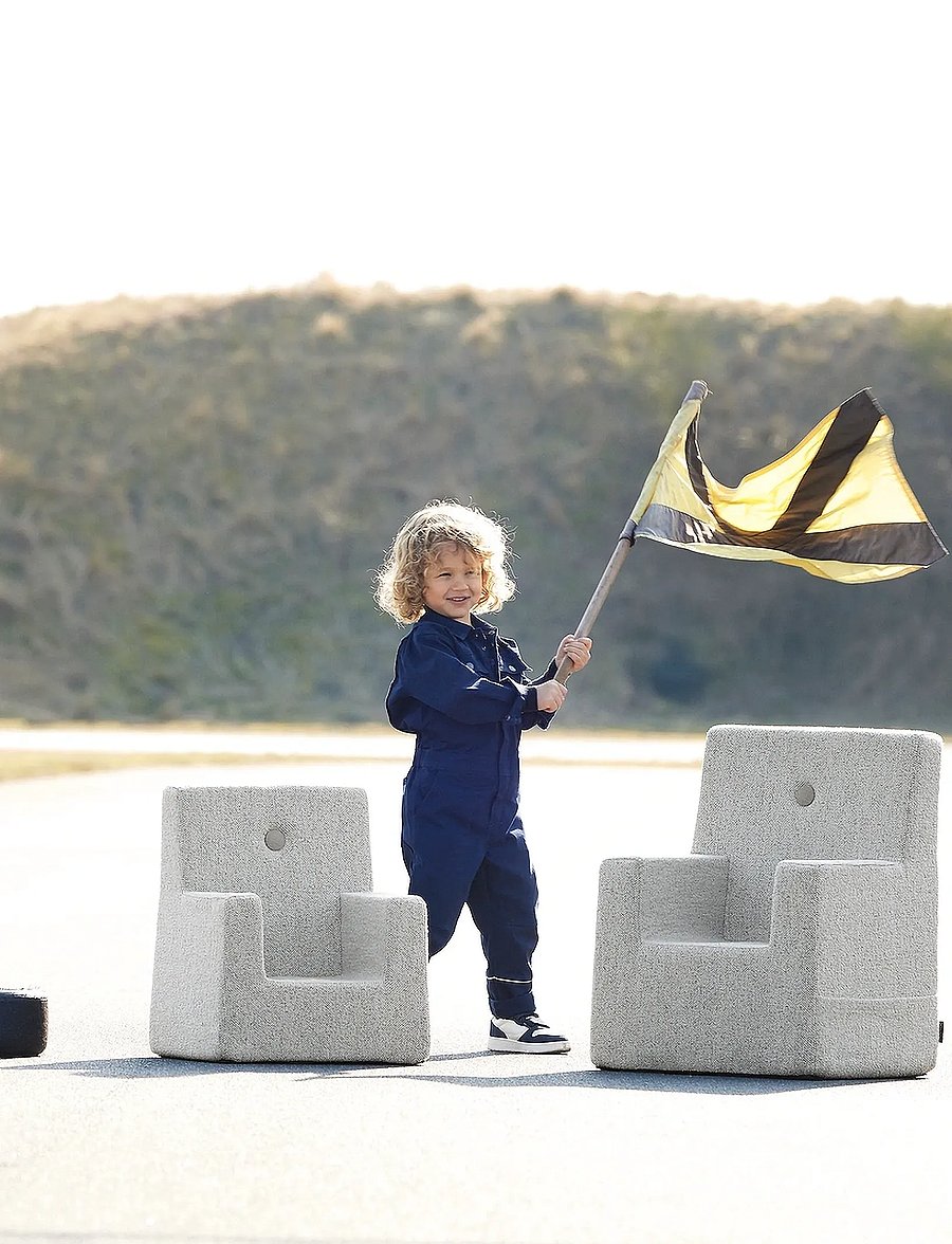 By KlipKlap - By KlipKlap KK Kids Chair - Sand bouclé w. sand - poufs & lehnstühle - sand w. sand - 0