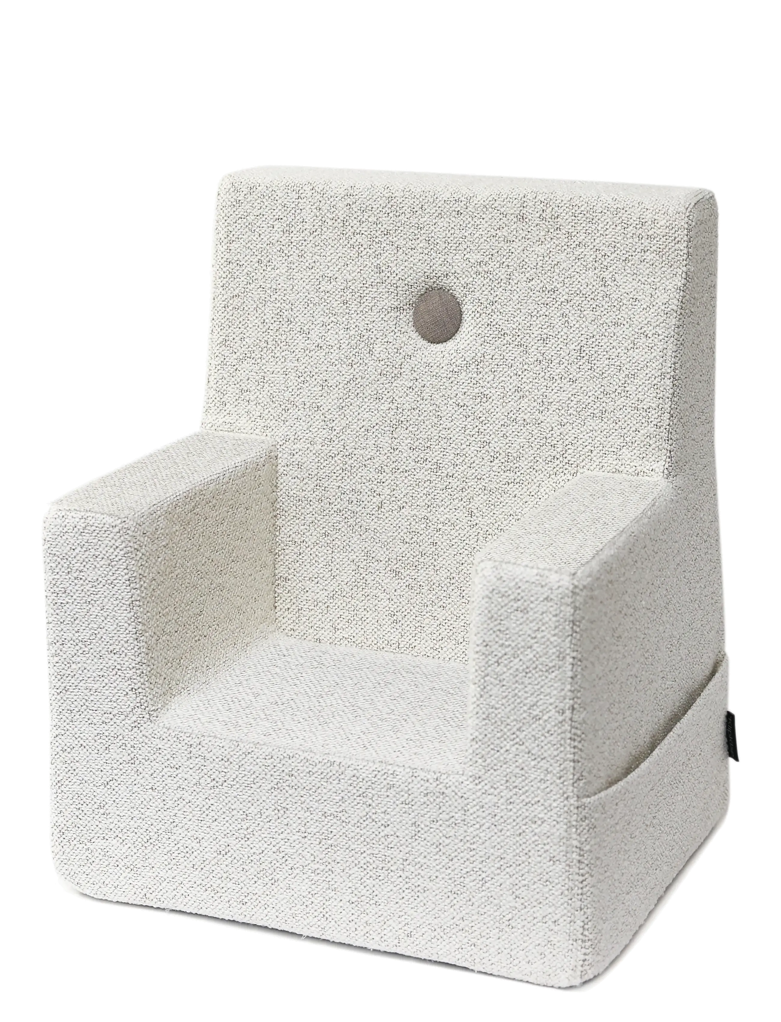 By KlipKlap Kk Kids Chair Beige Bouclé W. Sand, Stol & Stools, Grå, Str: ONE SIZE