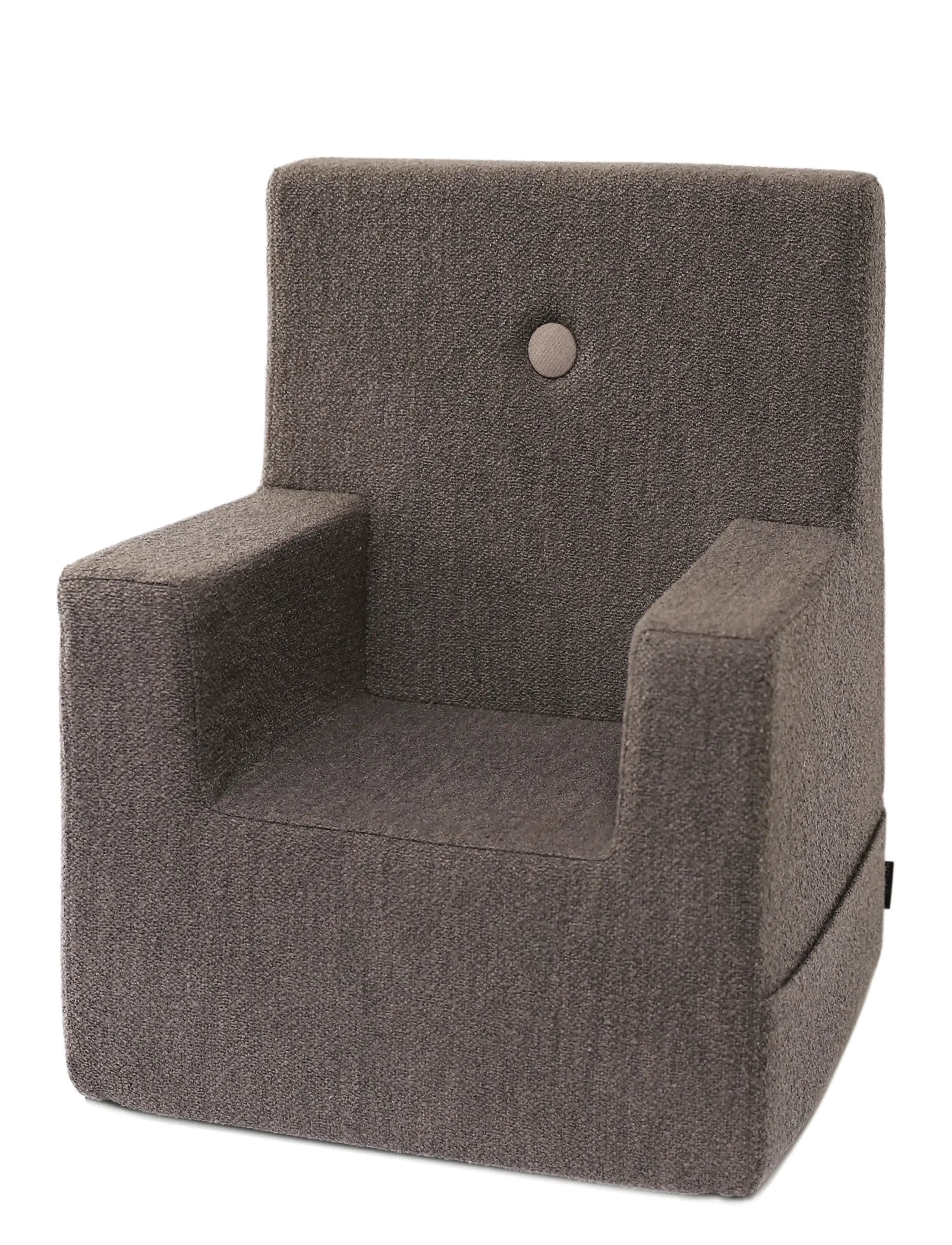By KlipKlap By KlipKlap KK Kids Chair XL - Brown bouclé w. sand - By KlipKlap - BROWN W. SAND / brown