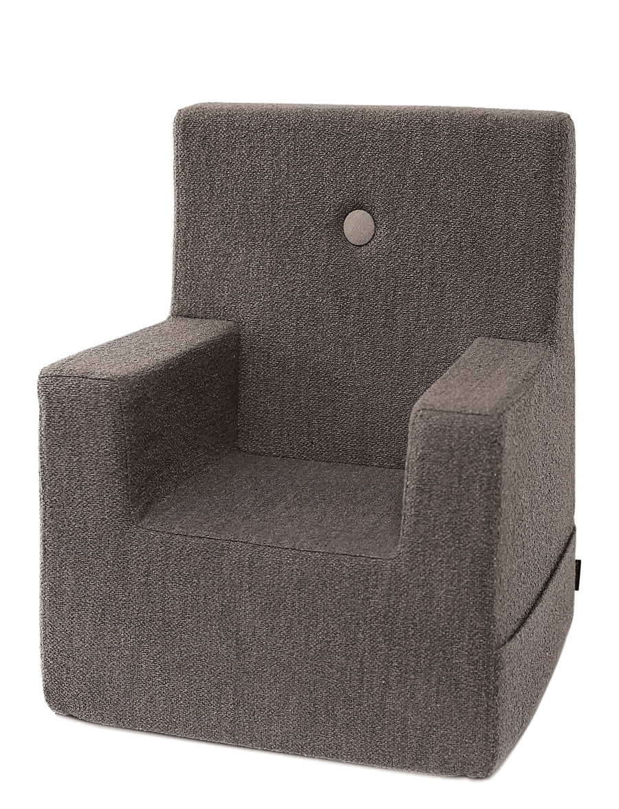 By KlipKlap - By KlipKlap KK Kids Chair XL - Brown bouclé w. sand - poufs & lehnstühle - brown w. sand - 1