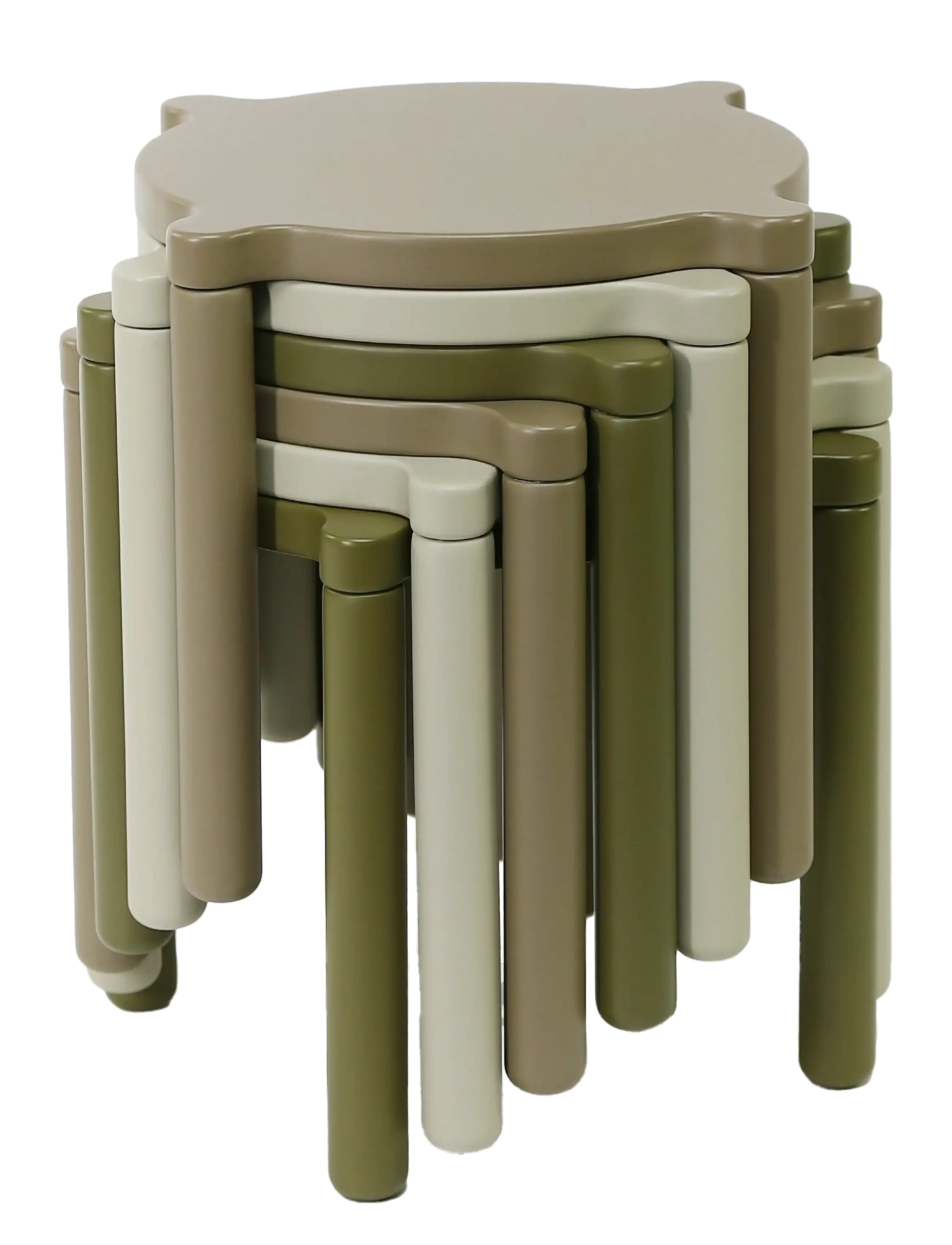 By KlipKlap - By KlipKlap Stacking Stool - Sand-Grey - chairs & stools - sand-grey - 4
