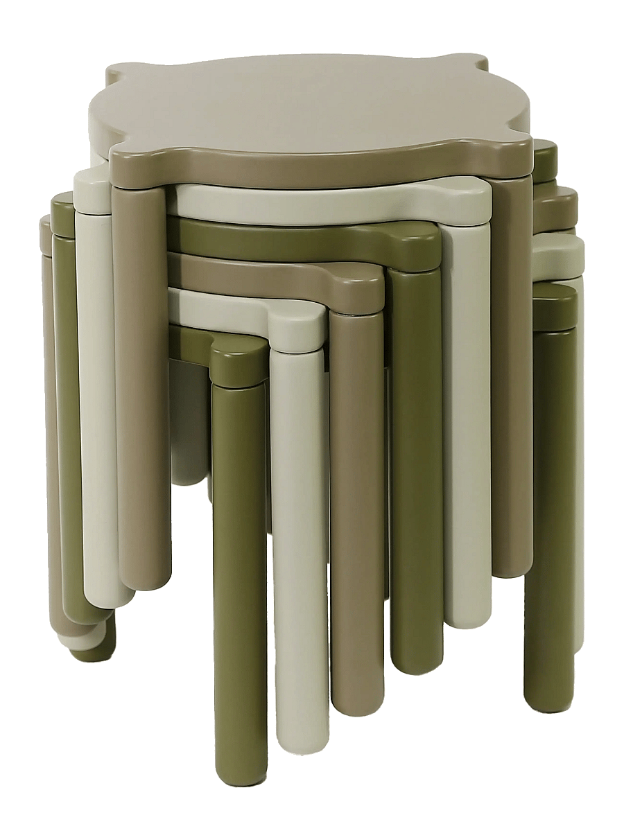 By KlipKlap - By KlipKlap Stacking Stool - Taupe - tuolit & jakkarat - taupe - 4