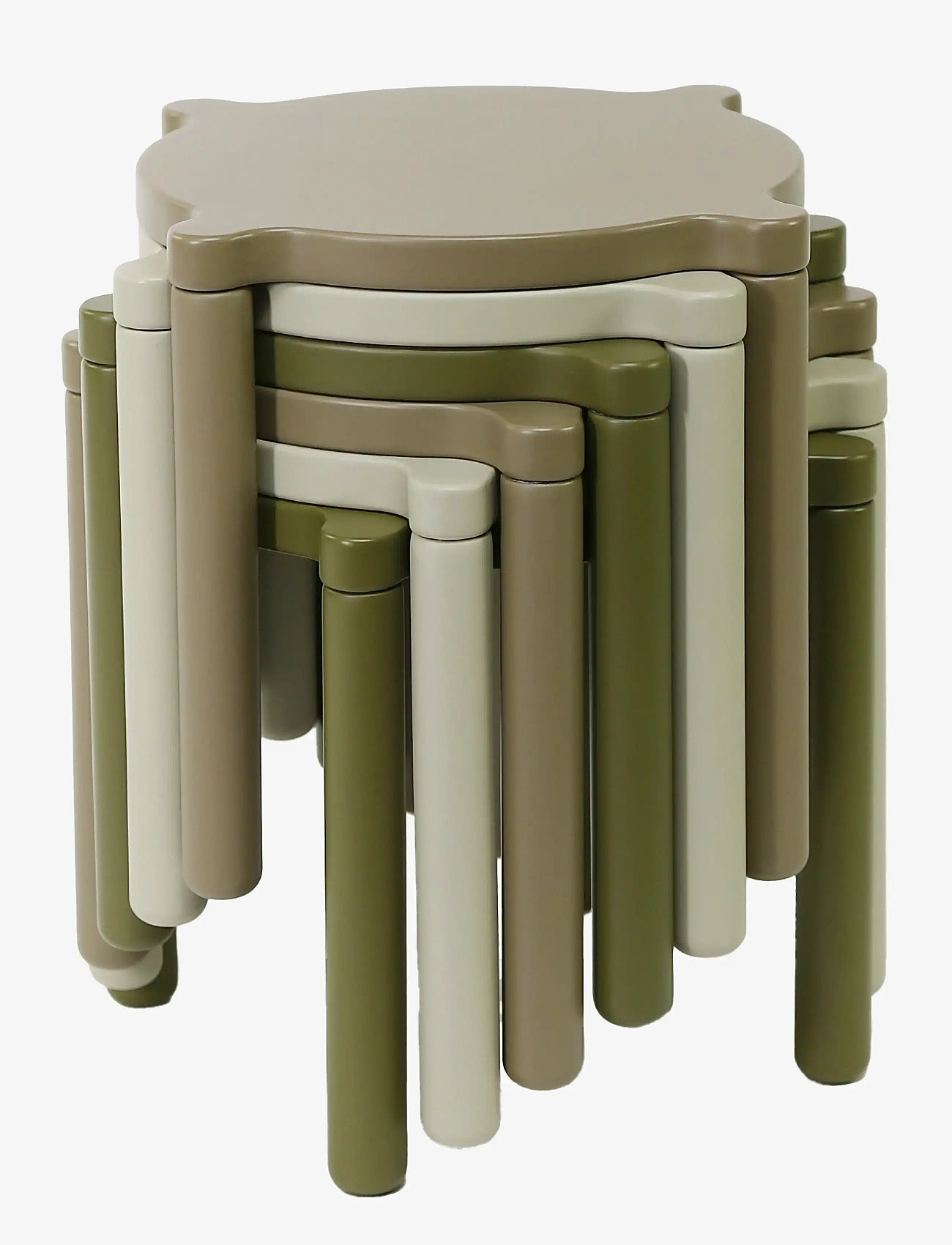 By KlipKlap - By KlipKlap Stacking Stool - Olive Green - toolid ja pingid - olive green - 3