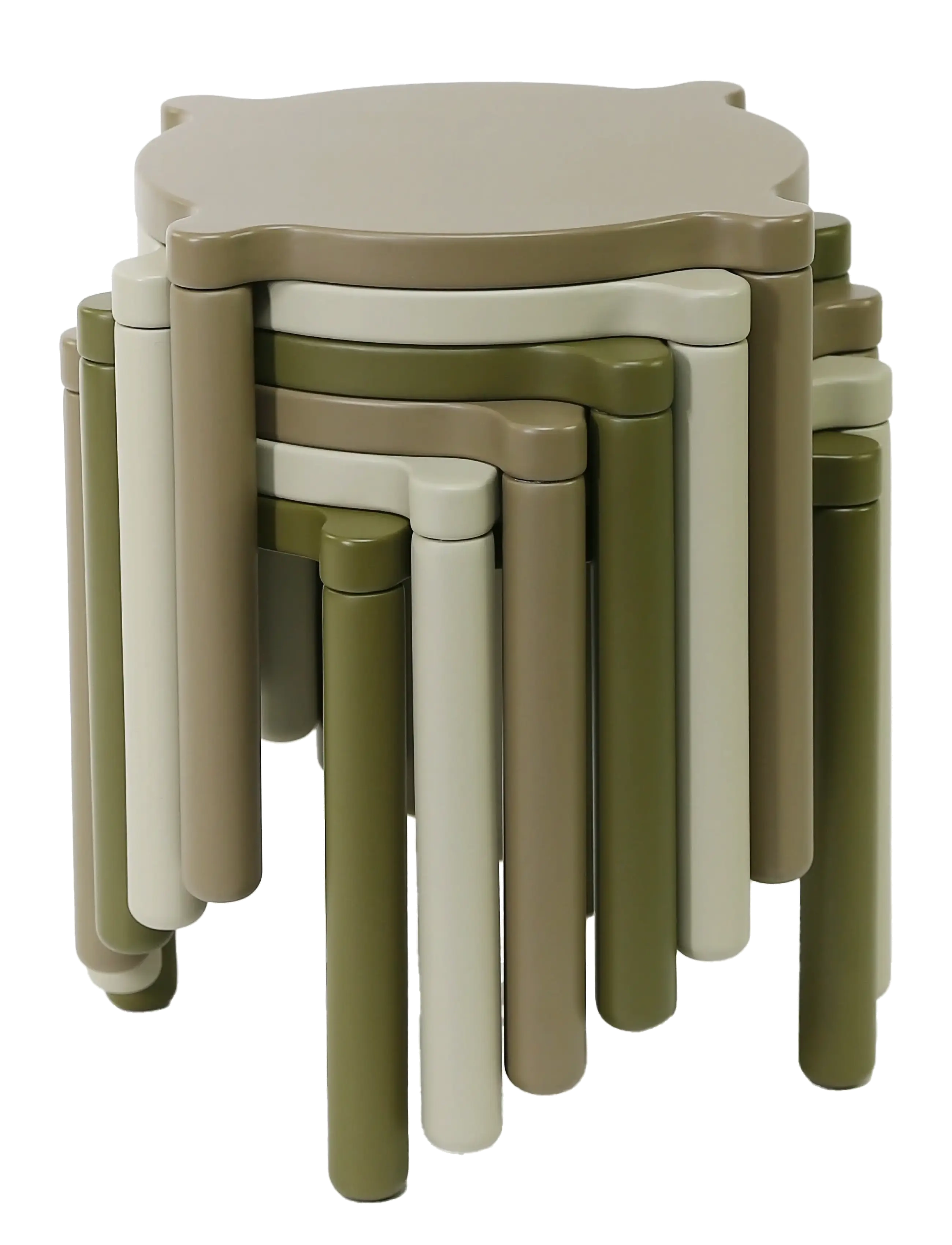 By KlipKlap - By KlipKlap Stacking Stool - Olive Green - toolid ja pingid - olive green - 3