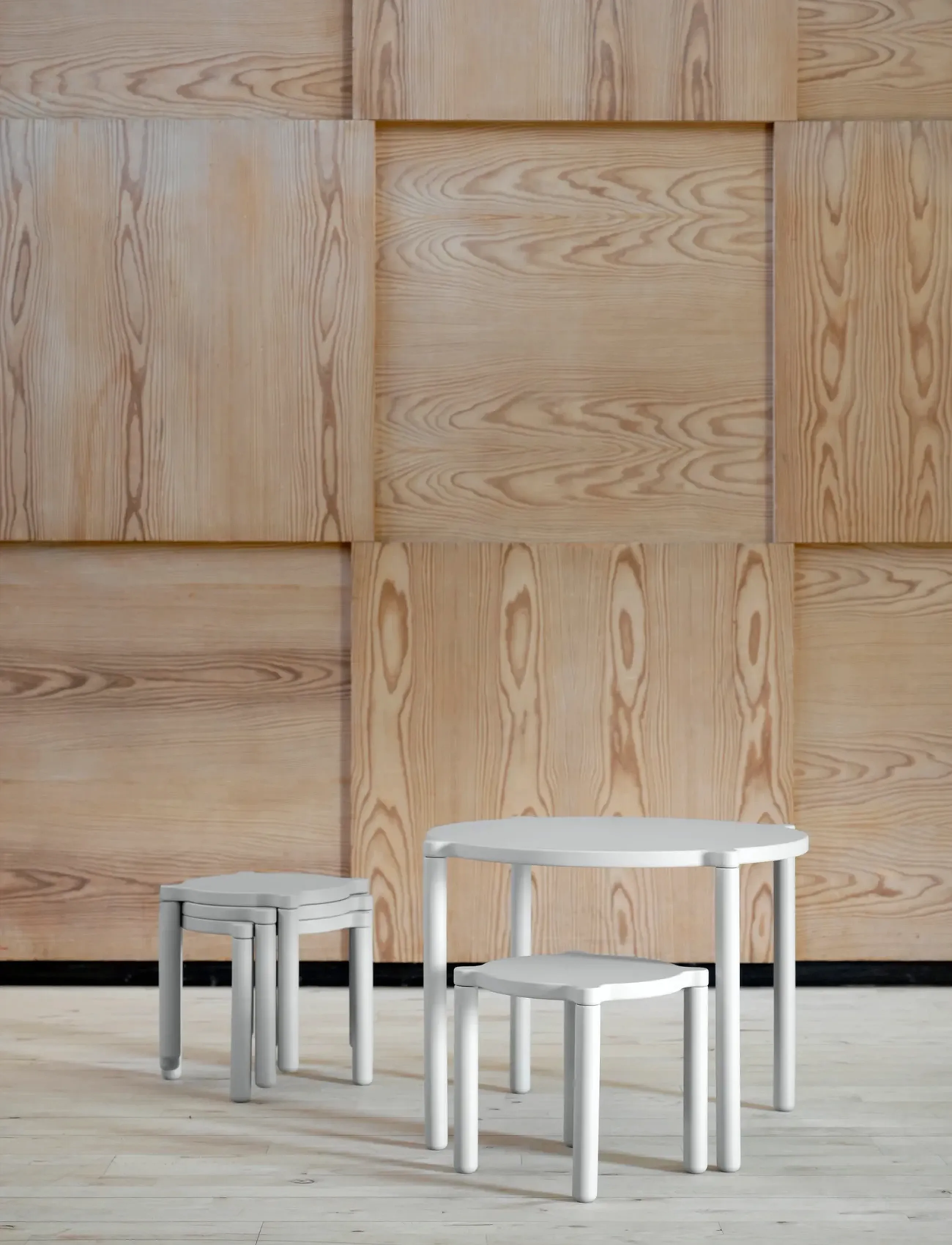 By KlipKlap Stacking Table Sand-Grey, One Size, Furniture, Grau - Tables, Kinder