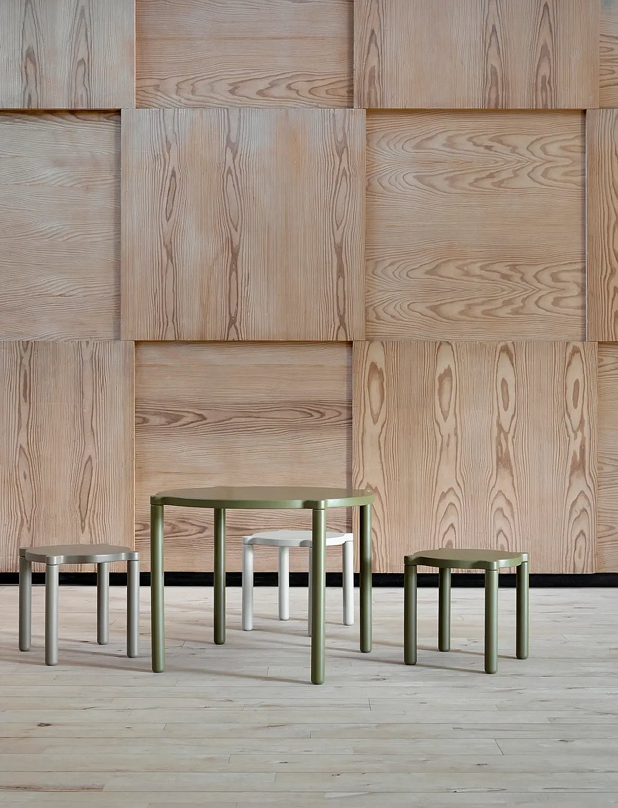 By KlipKlap - By KlipKlap Stacking Table - Olive Green - tische - olive green - 2