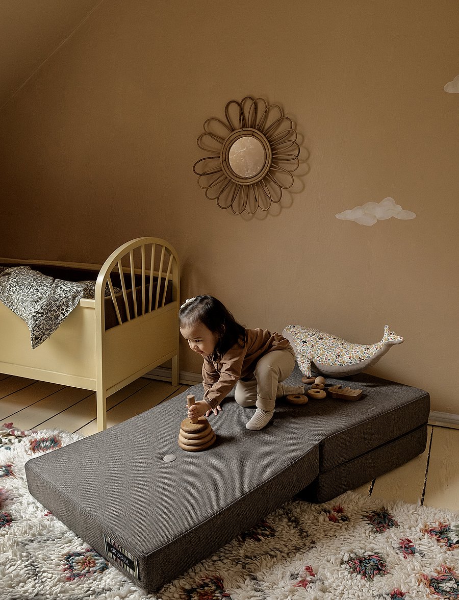 By KlipKlap - KK 3 Fold Single - Brown w. Sand - möbel - brown with sand - 0