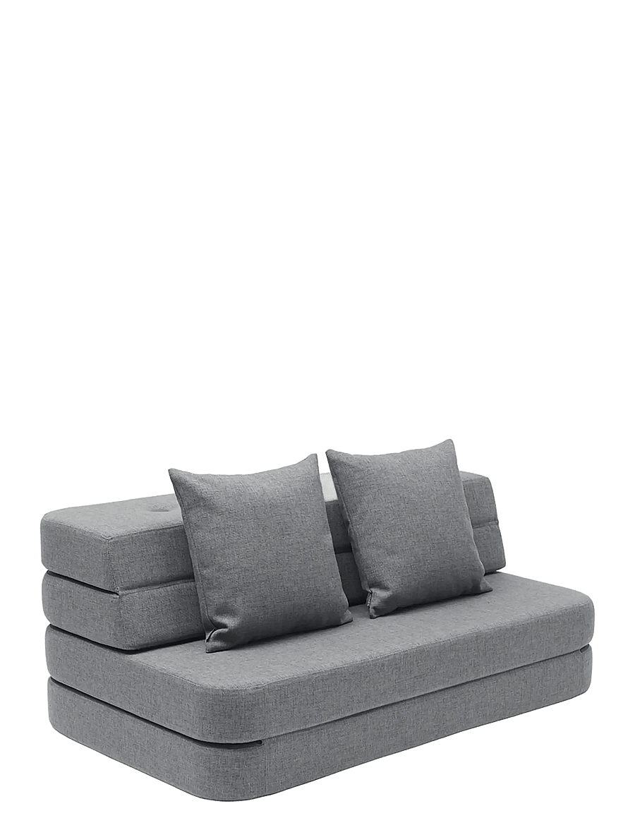 By KlipKlap - KK 3 Fold Sofa - Blue Grey w. Grey - möbler - grey - 1
